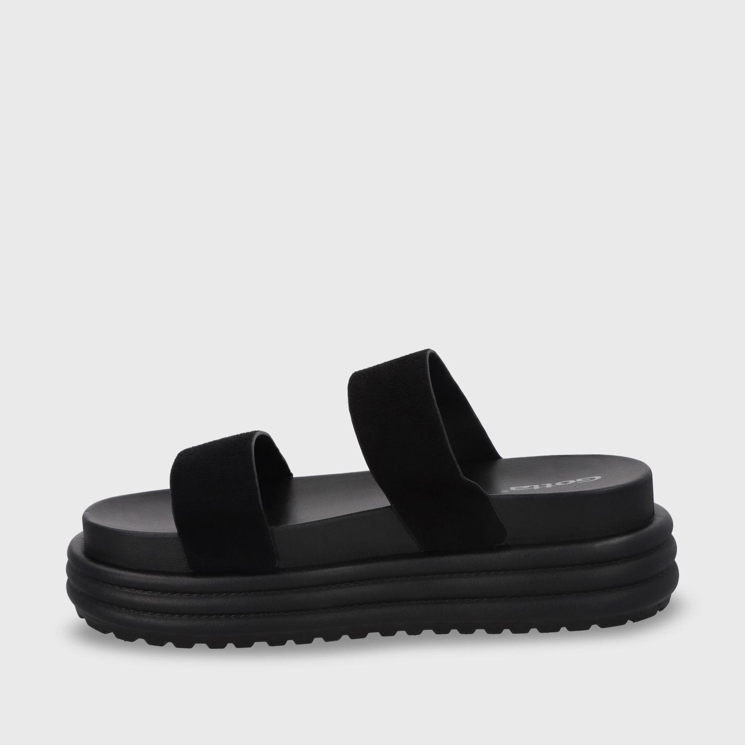 Sandalia Plataforma Negra Mujer 42021 Gotta-3