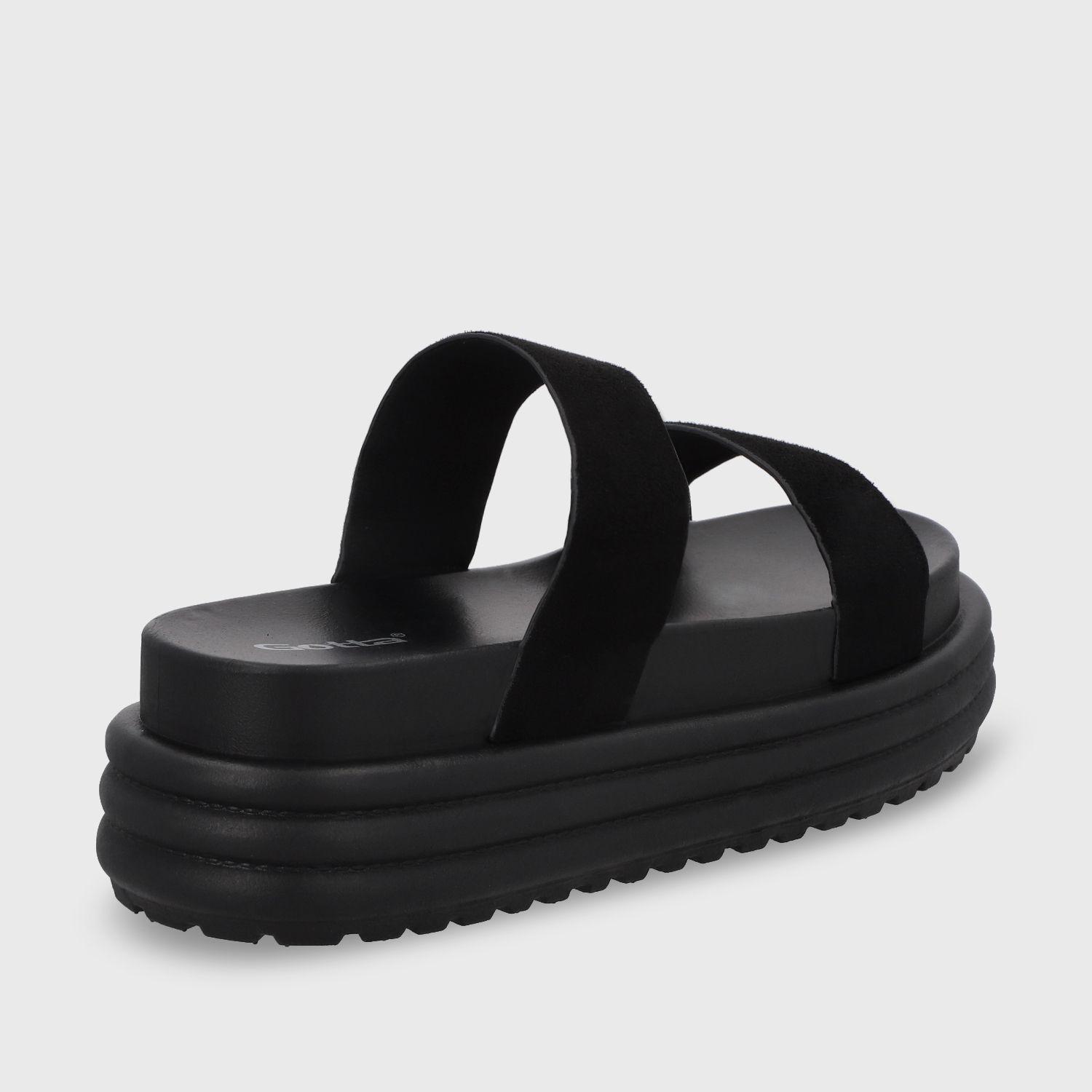 Sandalia Plataforma Negra Mujer 42021 Gotta-4