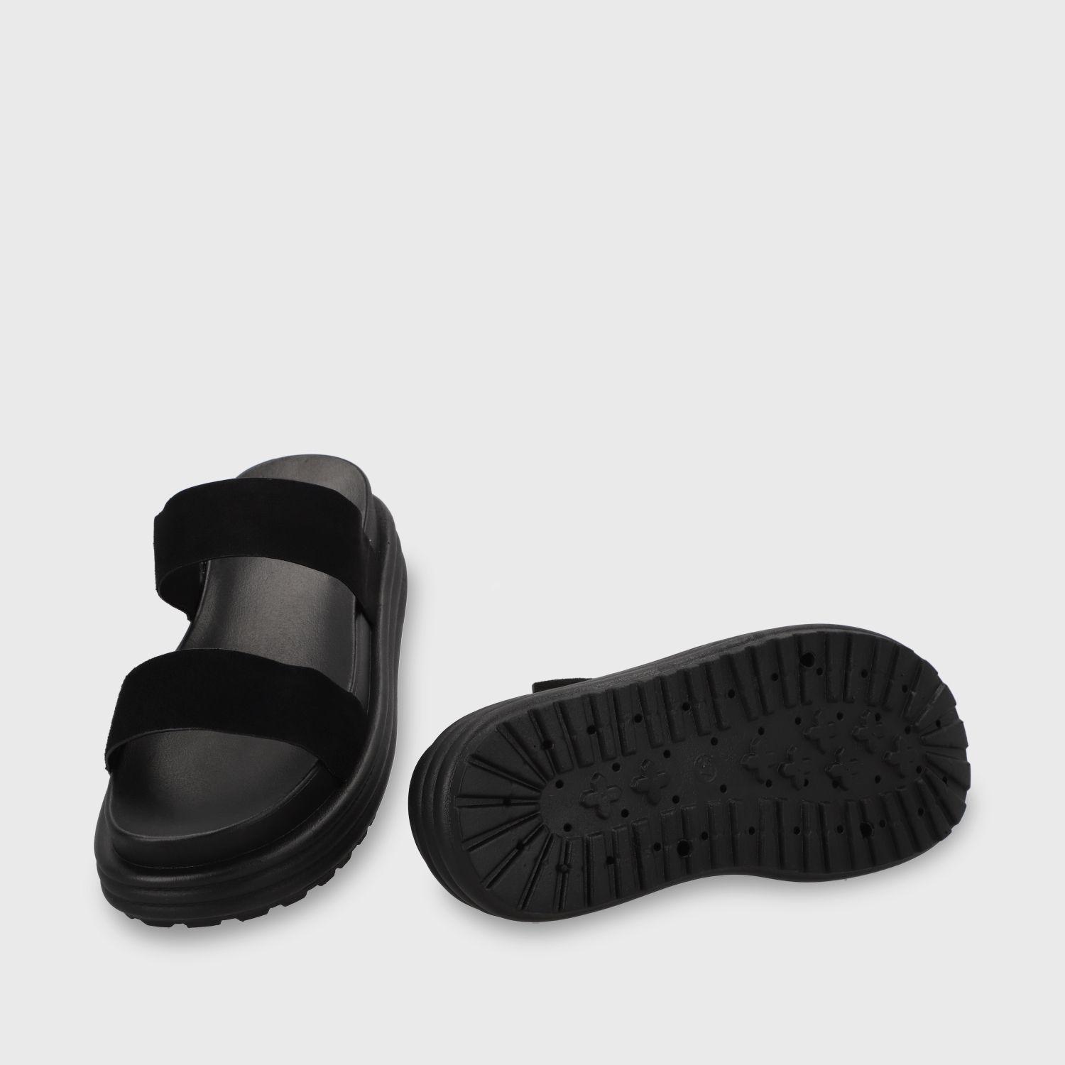 Sandalia Plataforma Negra Mujer 42021 Gotta-6