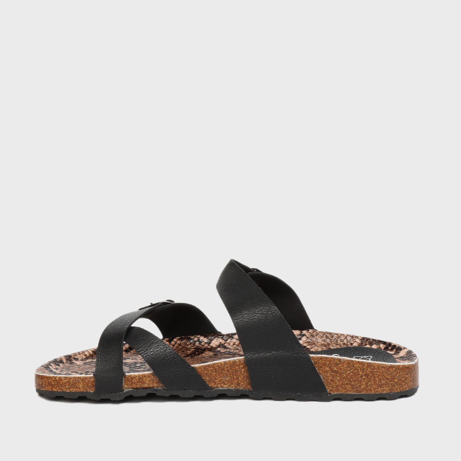 Sandalia Plana Negra Mujer 23281 Gotta-3