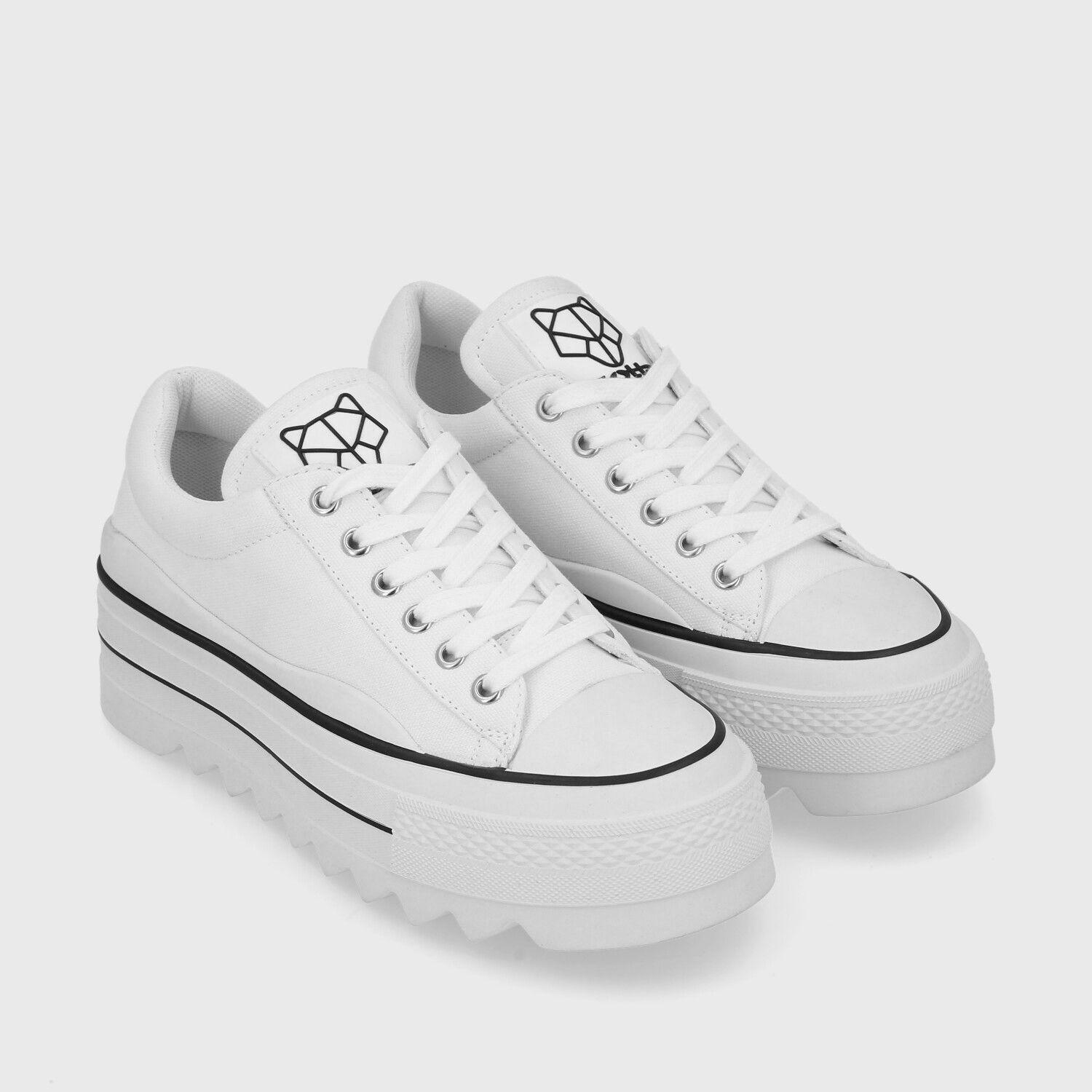 Zapatilla Plataforma Blanca  Mujer 33740 Gotta-2