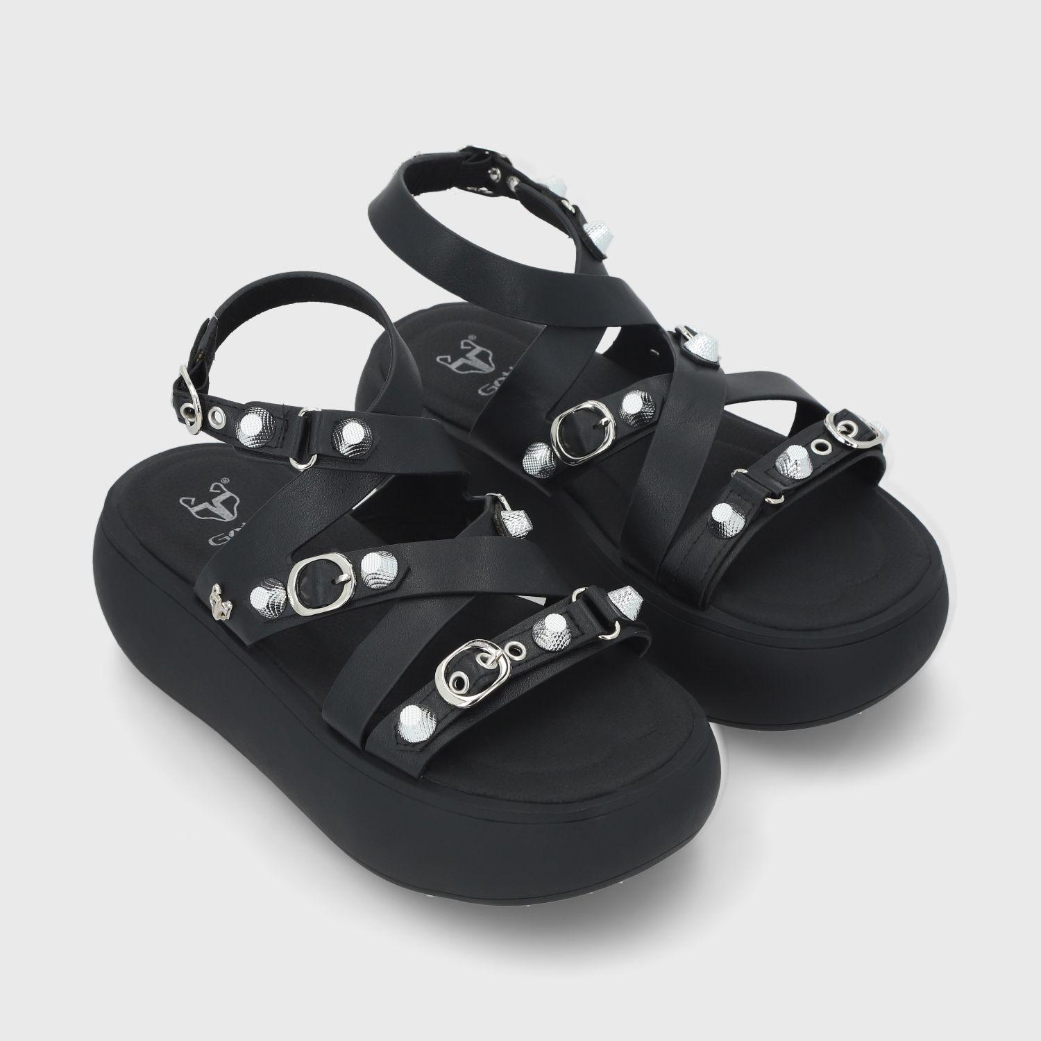 Sandalia Negra  Mujer 43032 Gotta-2