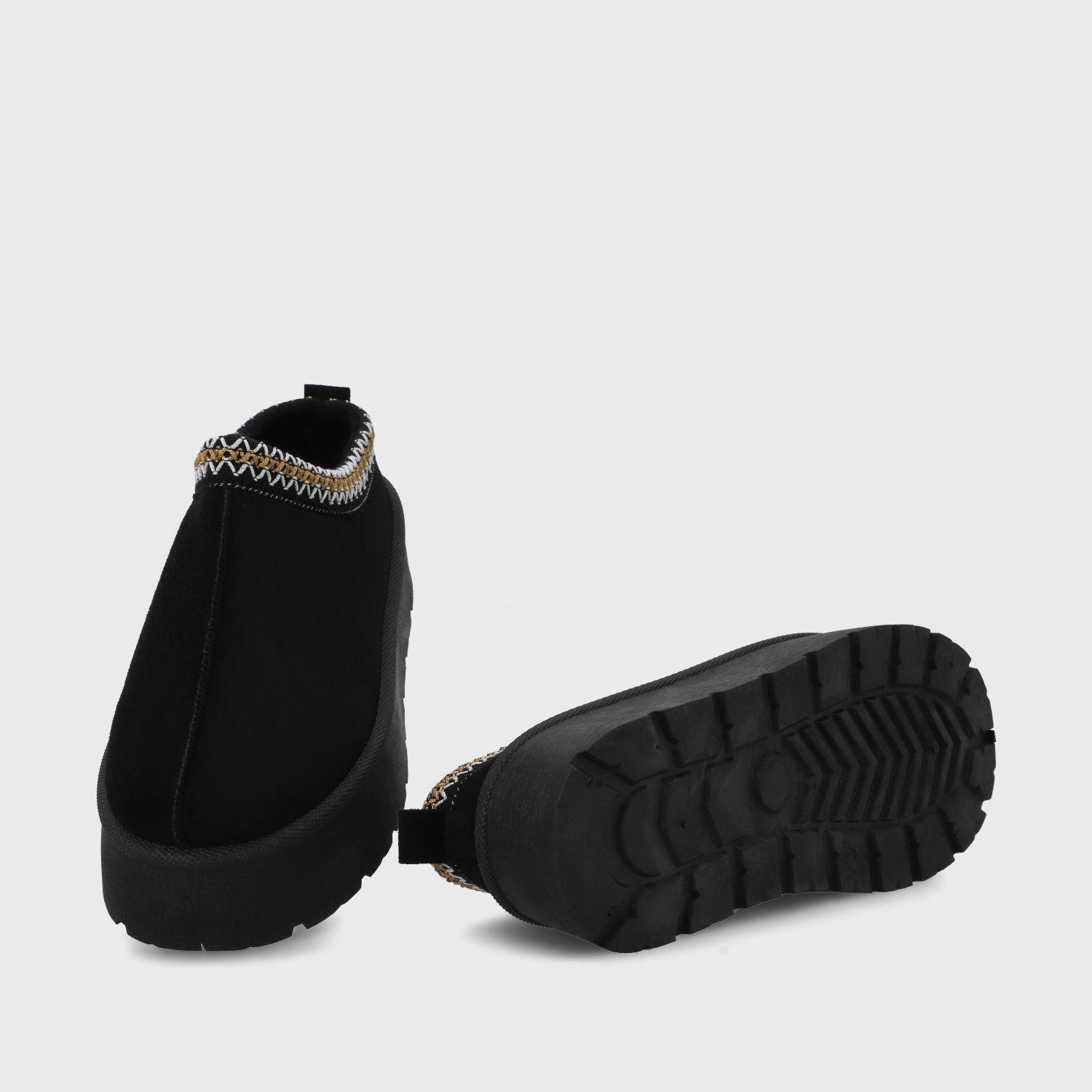 Pantufla Plataforma Negra Mujer 48112 Gotta-6