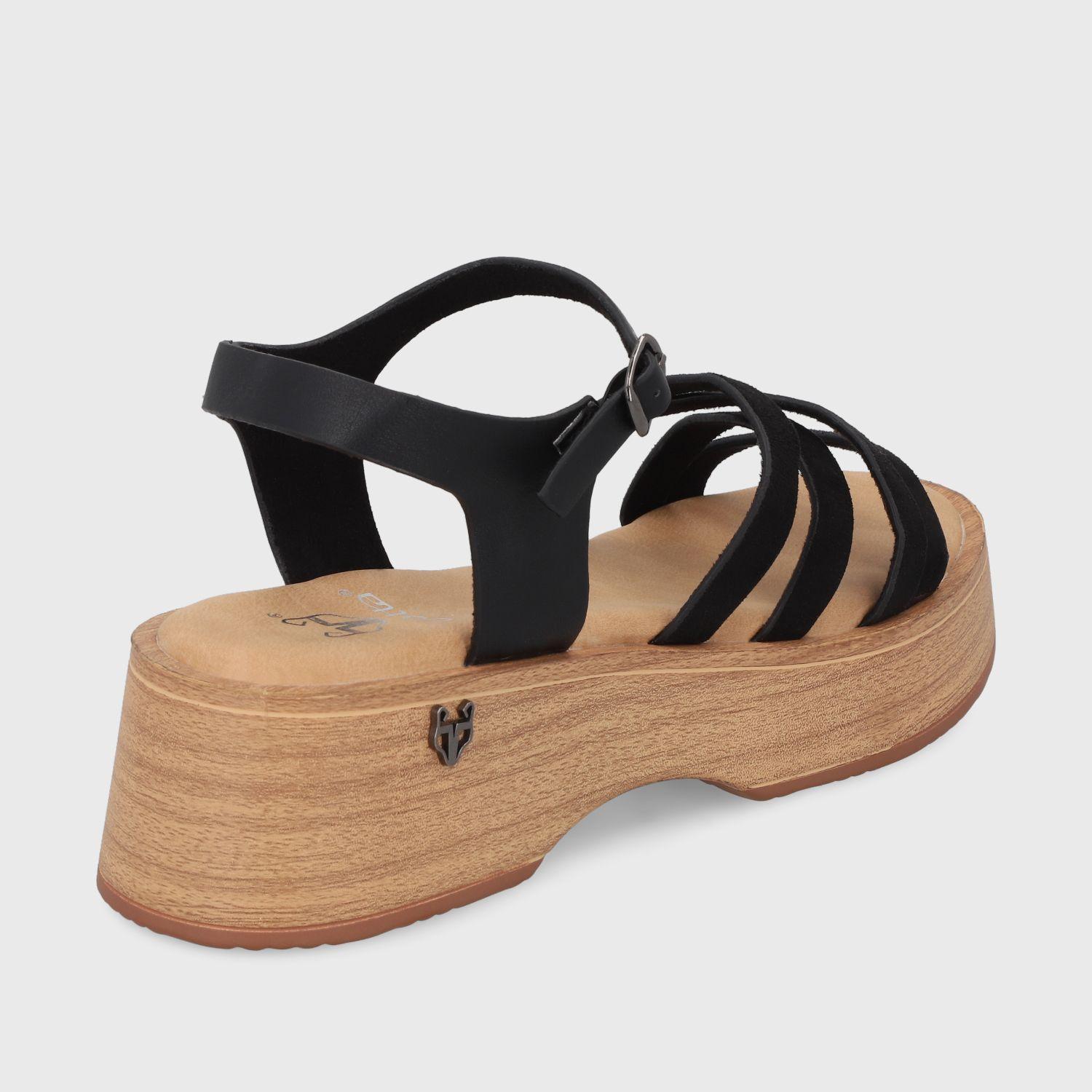Sandalia Negra Mujer 45892 Gotta-4
