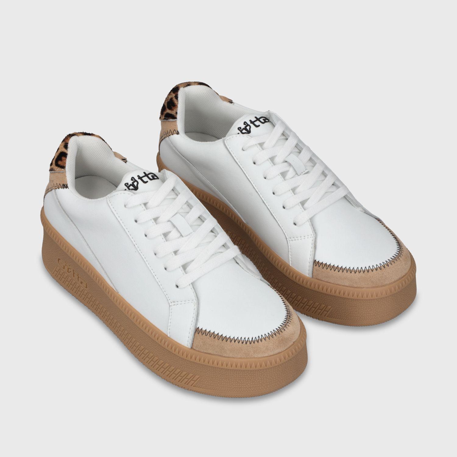 Zapatilla Plataforma Blanca Mujer 67310 Gotta-2