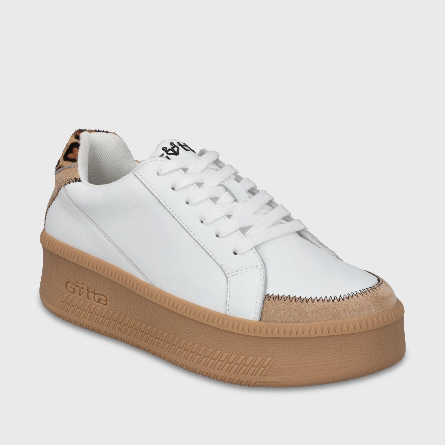 Zapatilla Plataforma Blanca Mujer 67310 Gotta-1