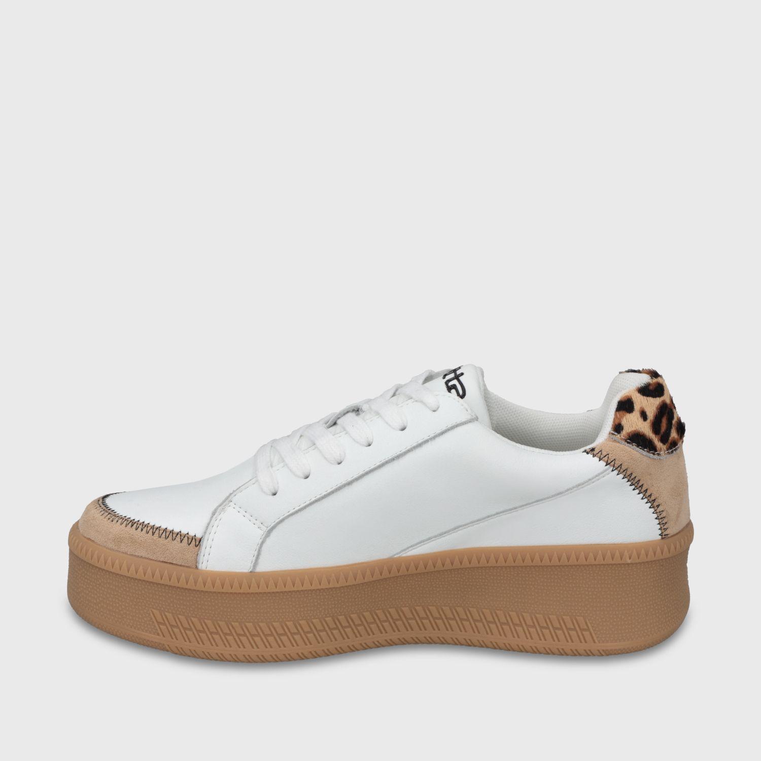 Zapatilla Plataforma Blanca Mujer 67310 Gotta-3