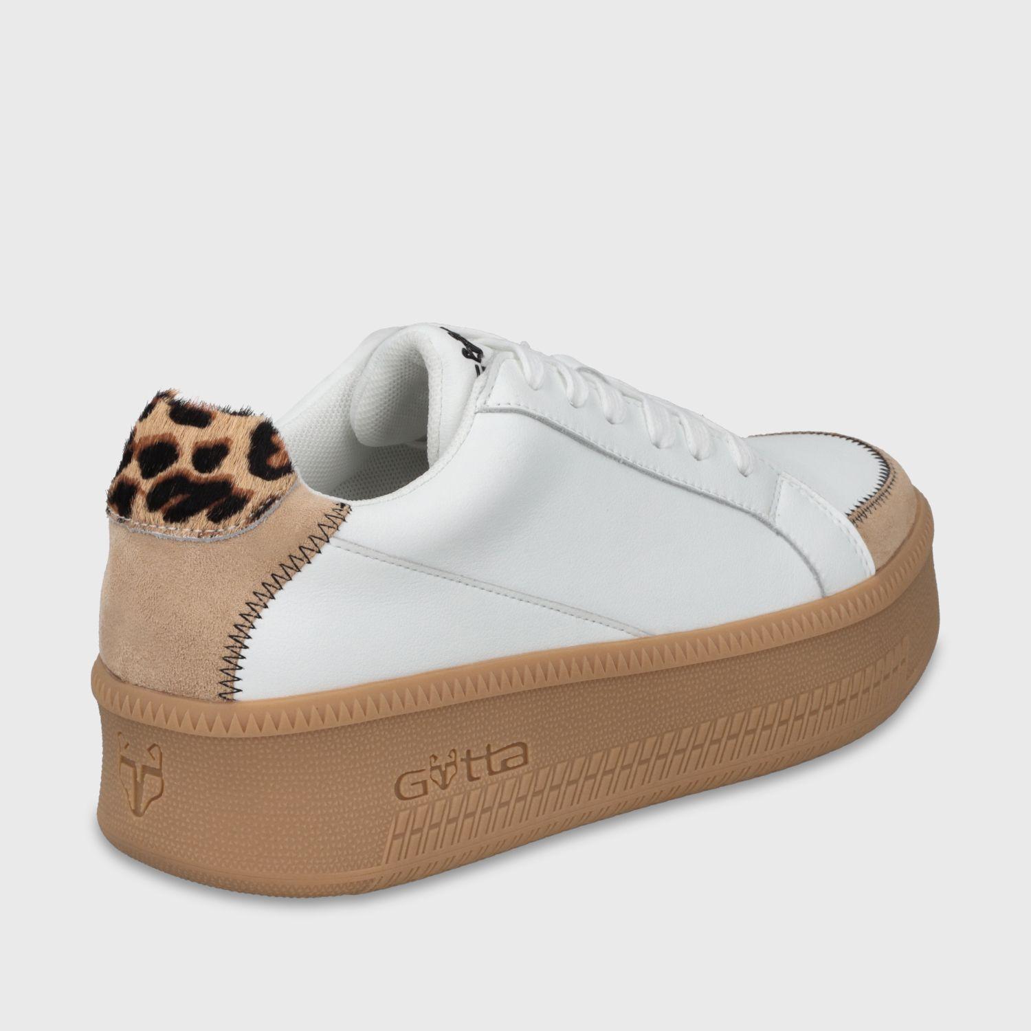 Zapatilla Plataforma Blanca Mujer 67310 Gotta-4