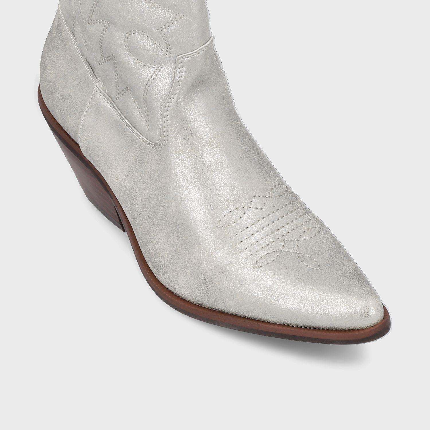 Bota Texana Plateada Mujer 33751 Gotta-5