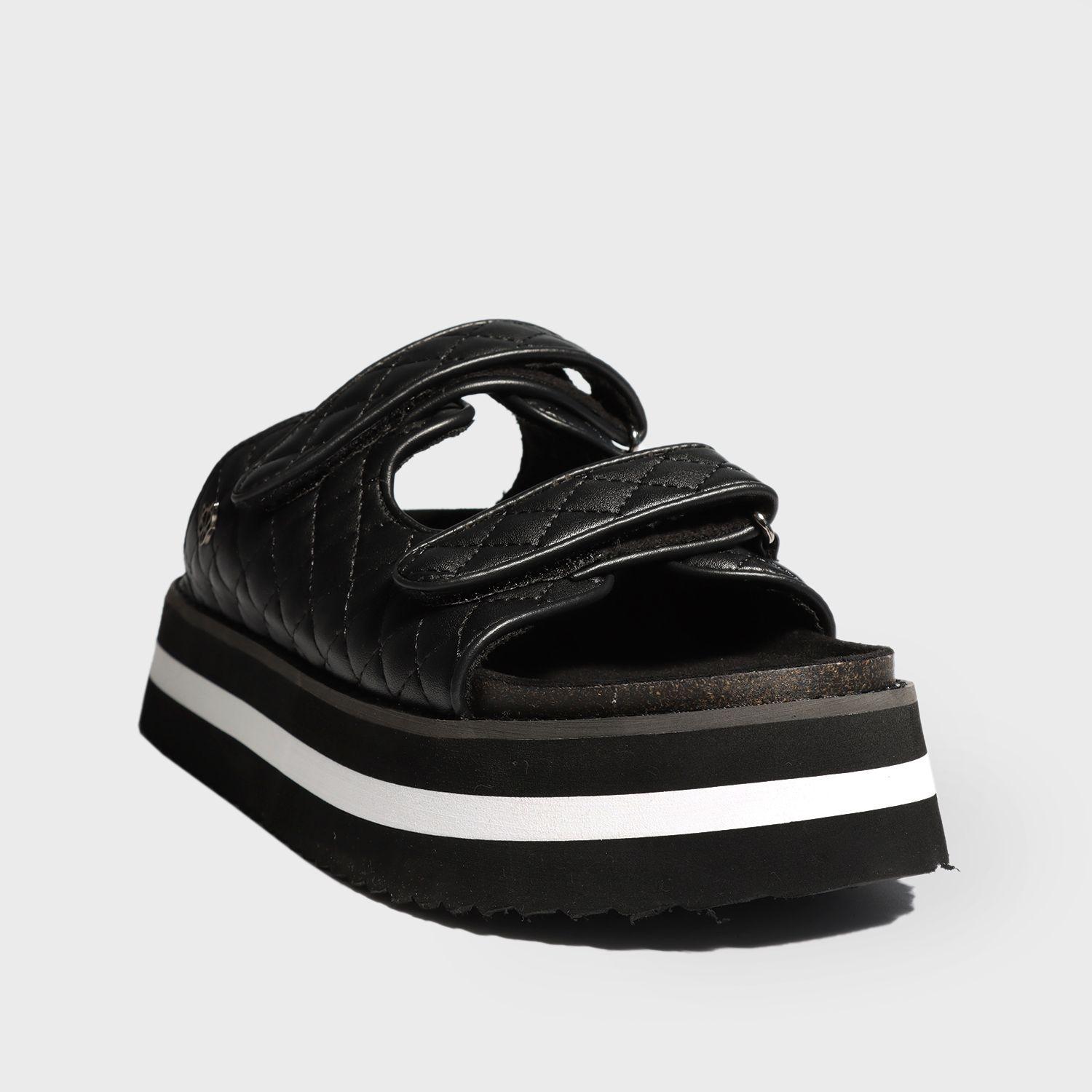 Sandalia Plataforma Negra Mujer 15262 Gotta-1