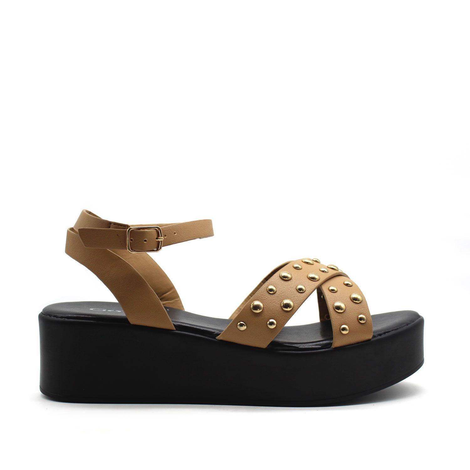 SANDALIA CAMEL C5855-0