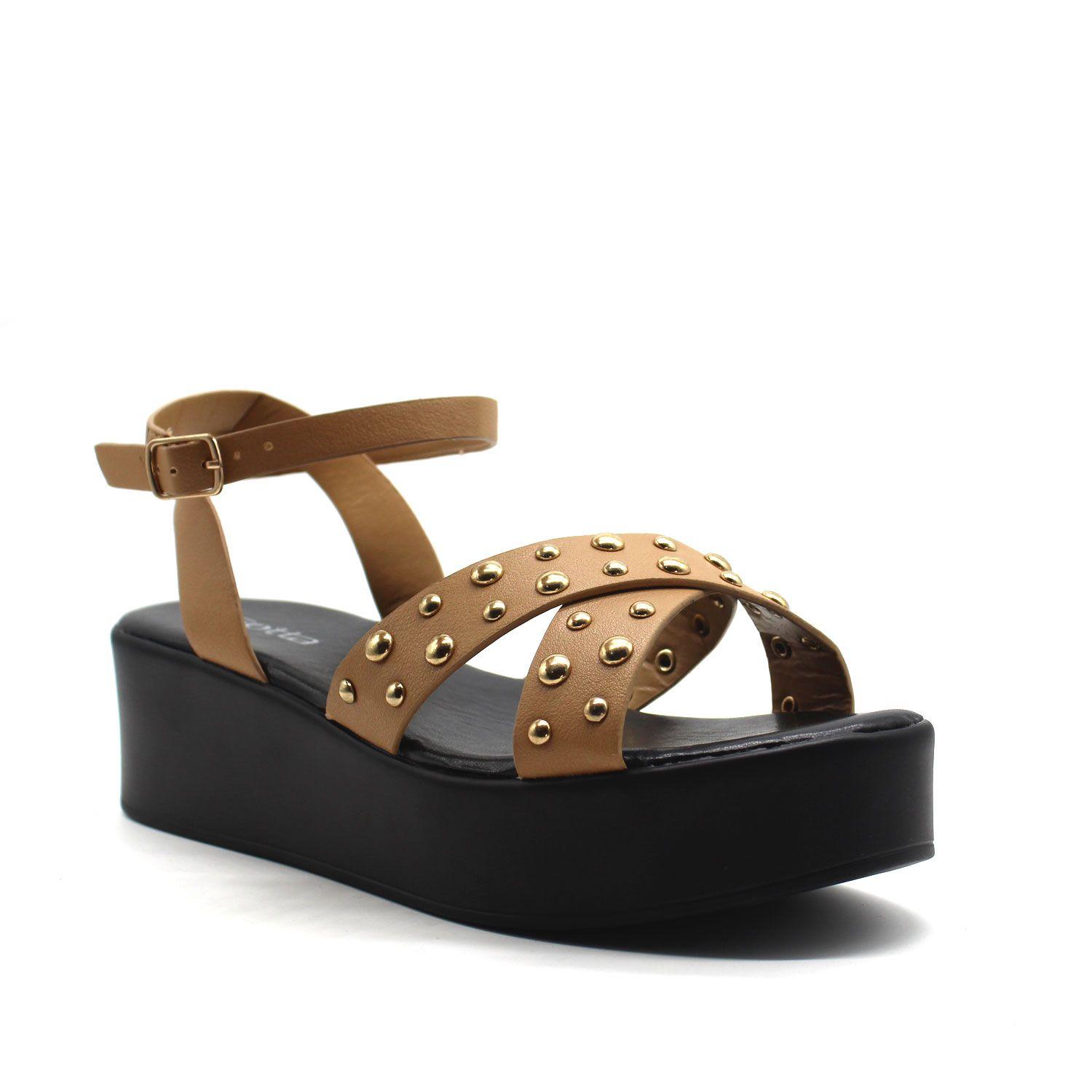 SANDALIA CAMEL C5855-2