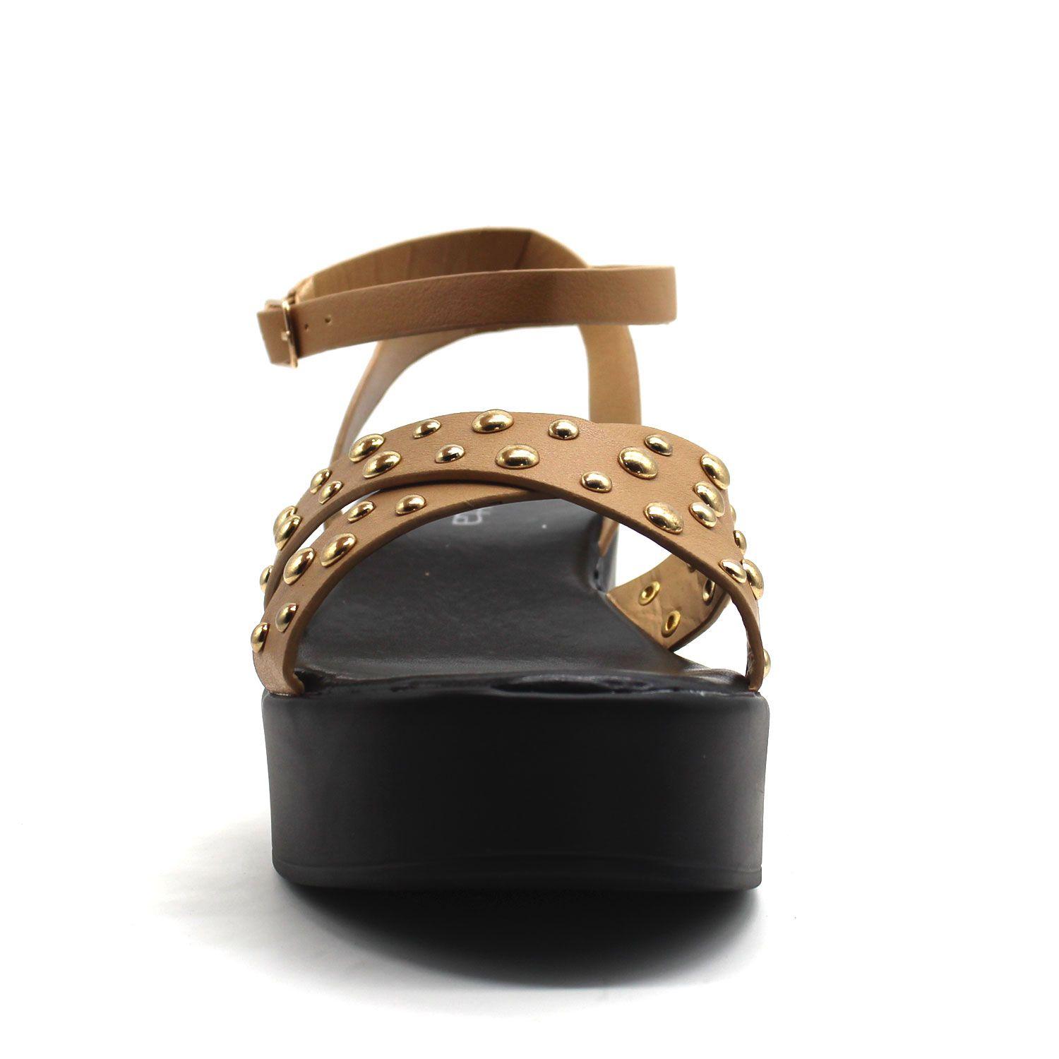 SANDALIA CAMEL C5855-3