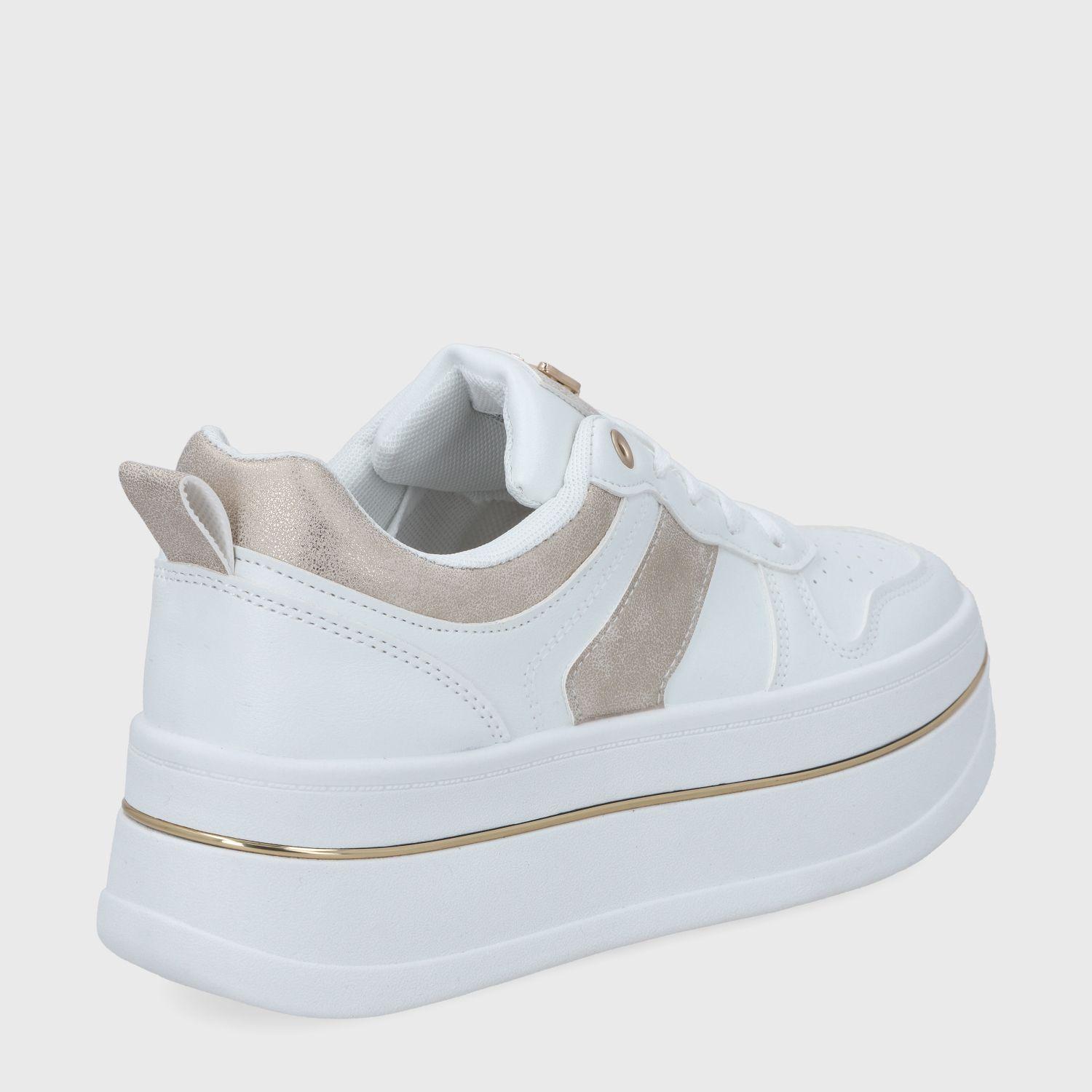 Zapatilla Plataforma Blanca Mujer 58010 Gotta-4