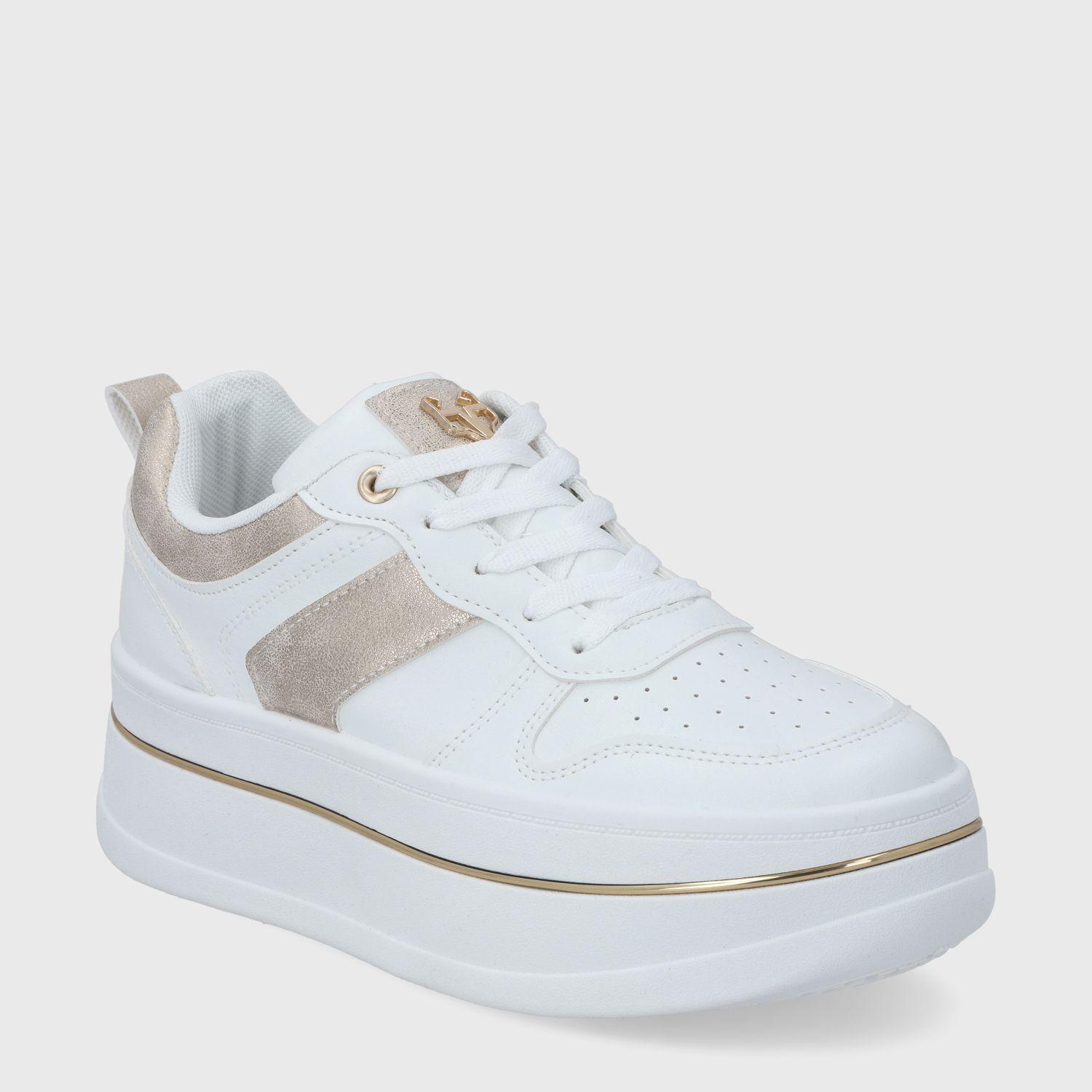 Zapatilla Plataforma Blanca Mujer 58010 Gotta-1