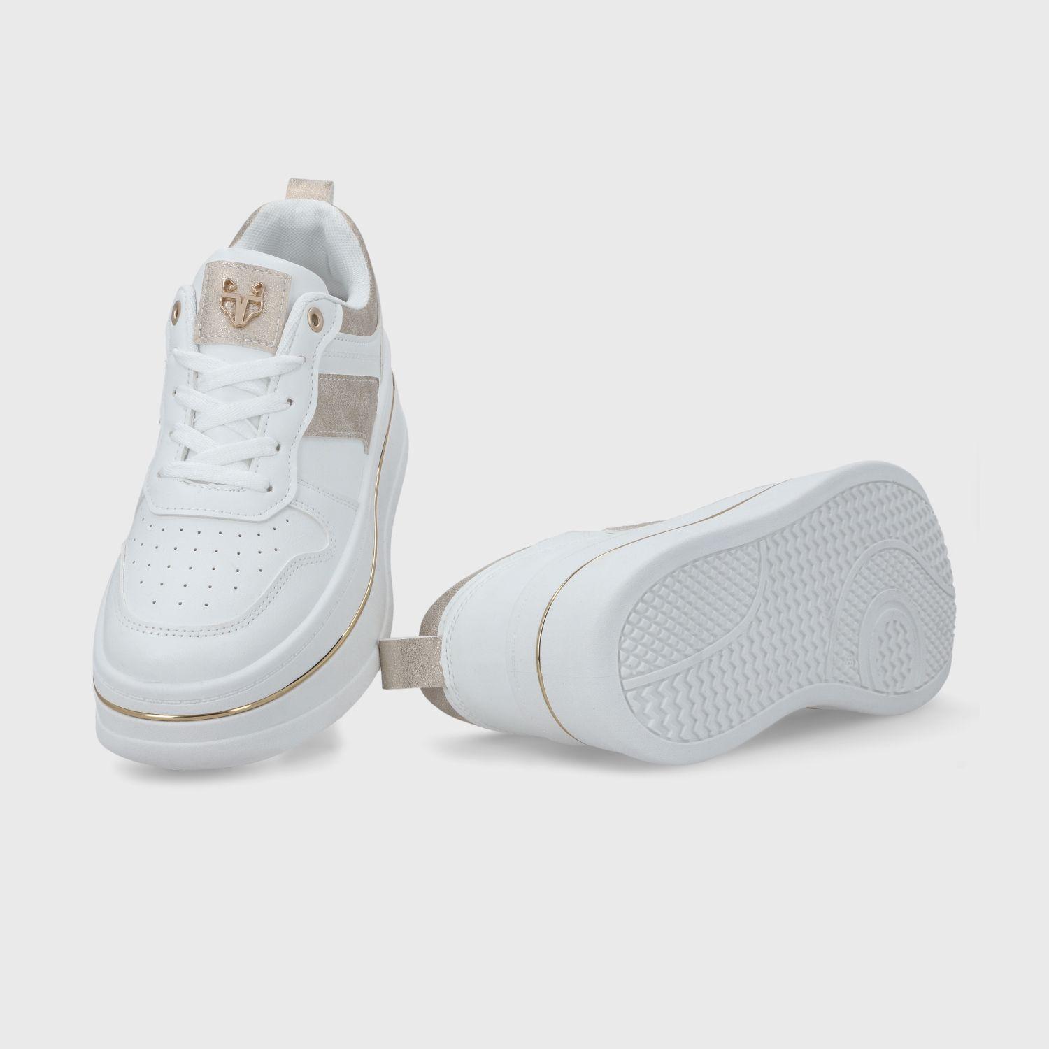 Zapatilla Plataforma Blanca Mujer 58010 Gotta-6