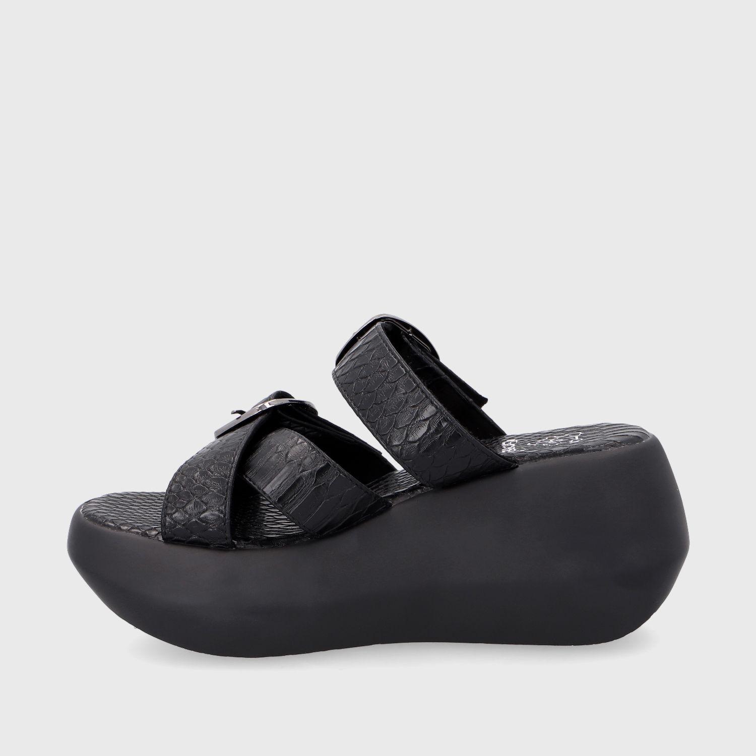 Sandalia Plataforma Negra Mujer 35232 Gotta-3