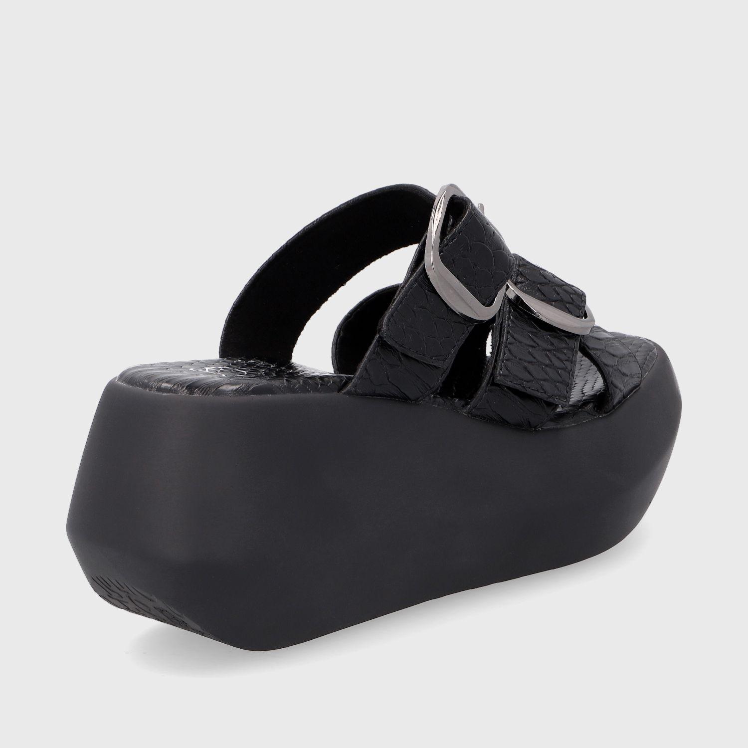 Sandalia Plataforma Negra Mujer 35232 Gotta-4