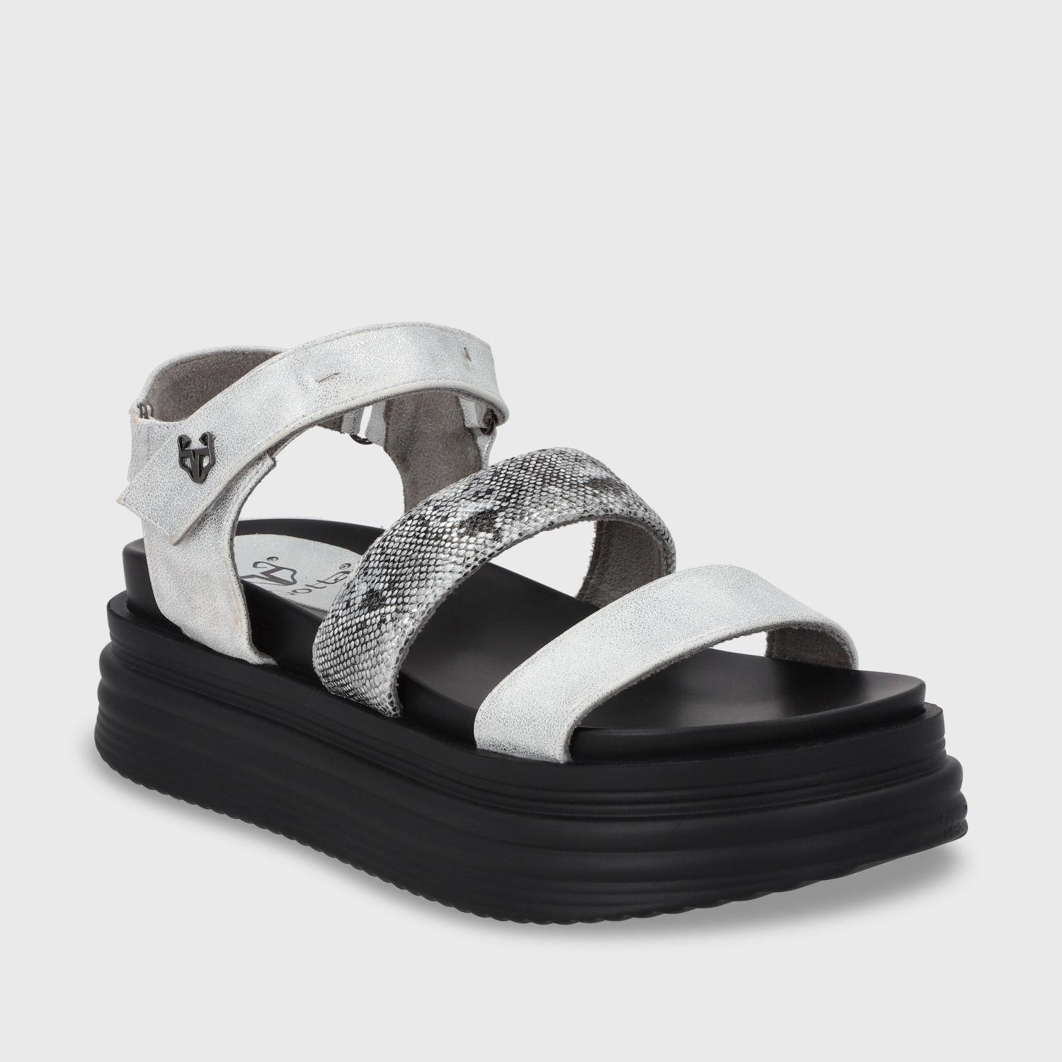 Sandalia Plataforma Plateada Mujer 15711 Gotta-1