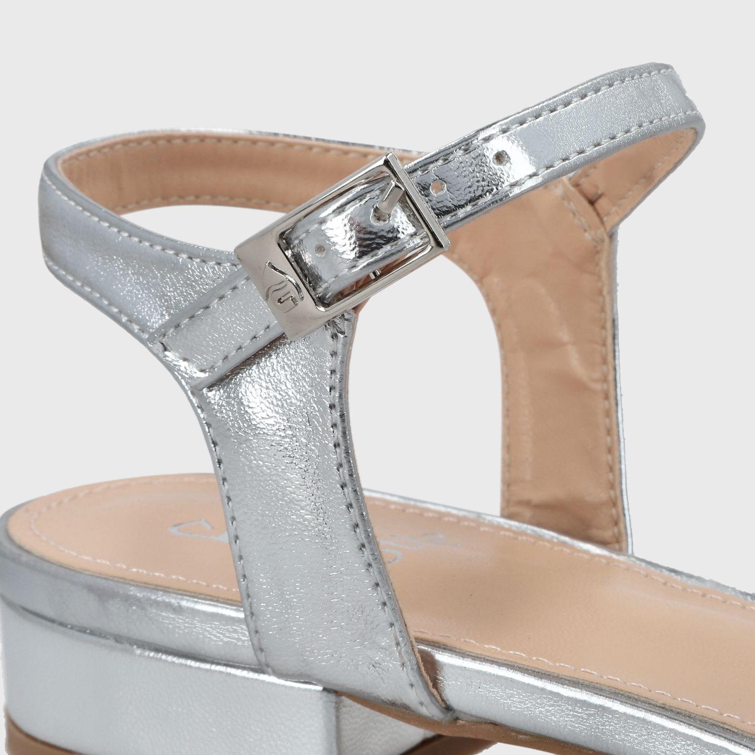 Sandalia Plana Plateada Mujer 55201 Gotta-5