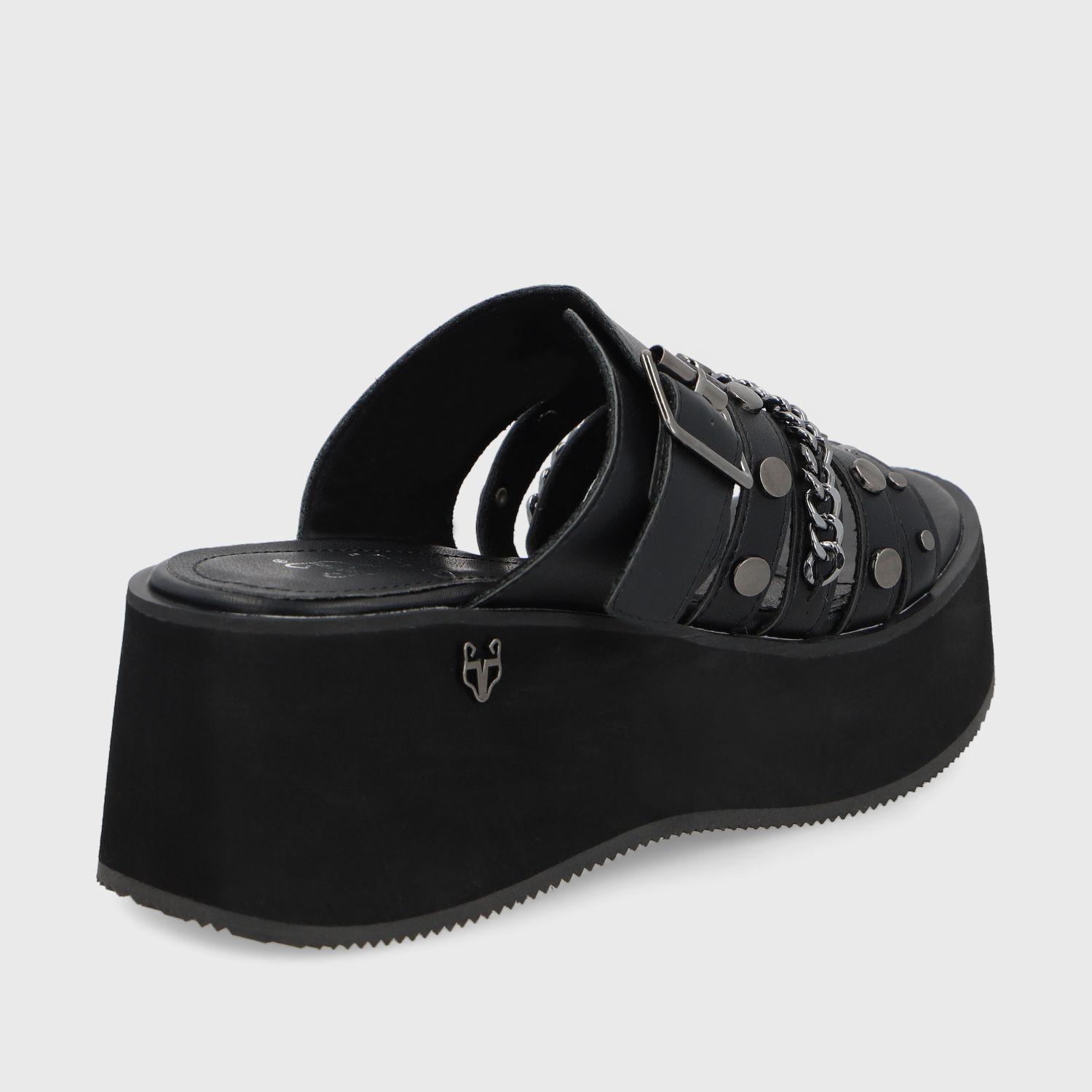 Sandalia Negra Mujer 45841 Gotta-4