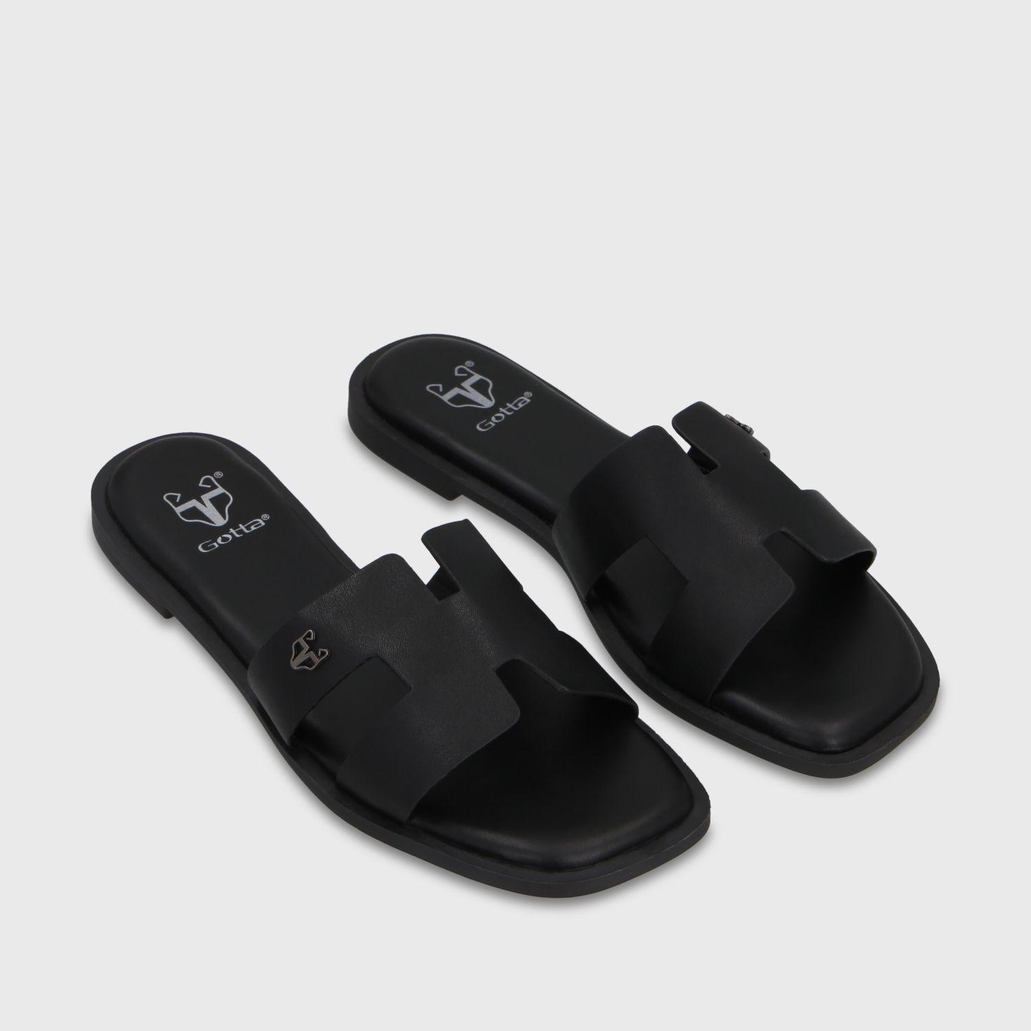 Sandalia Negra Mujer 64110 Gotta-2