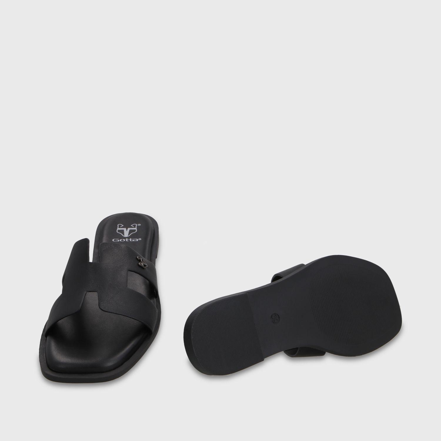 Sandalia Negra Mujer 64110 Gotta-6