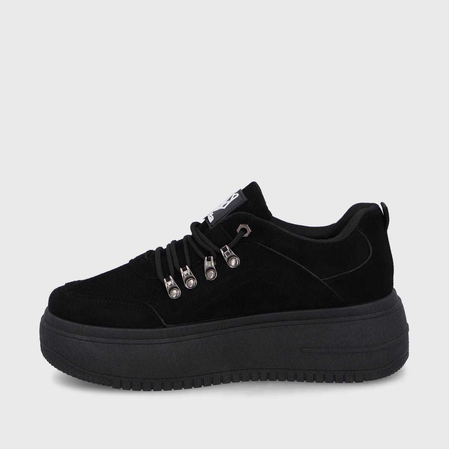 Zapatilla Negra Mujer 15982 Gotta-3