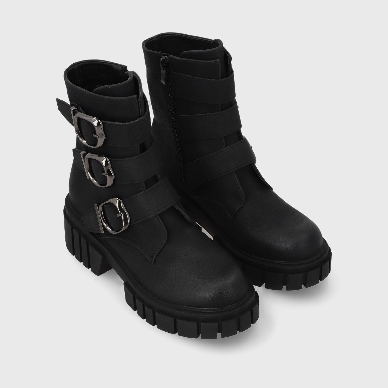 Botin Plataforma Negro Mujer 35934 Gotta-2