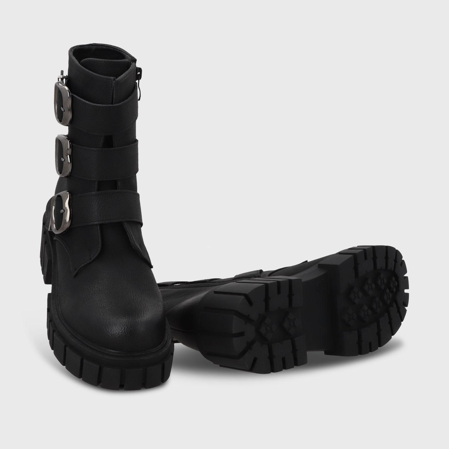 Botin Plataforma Negro Mujer 35934 Gotta-6