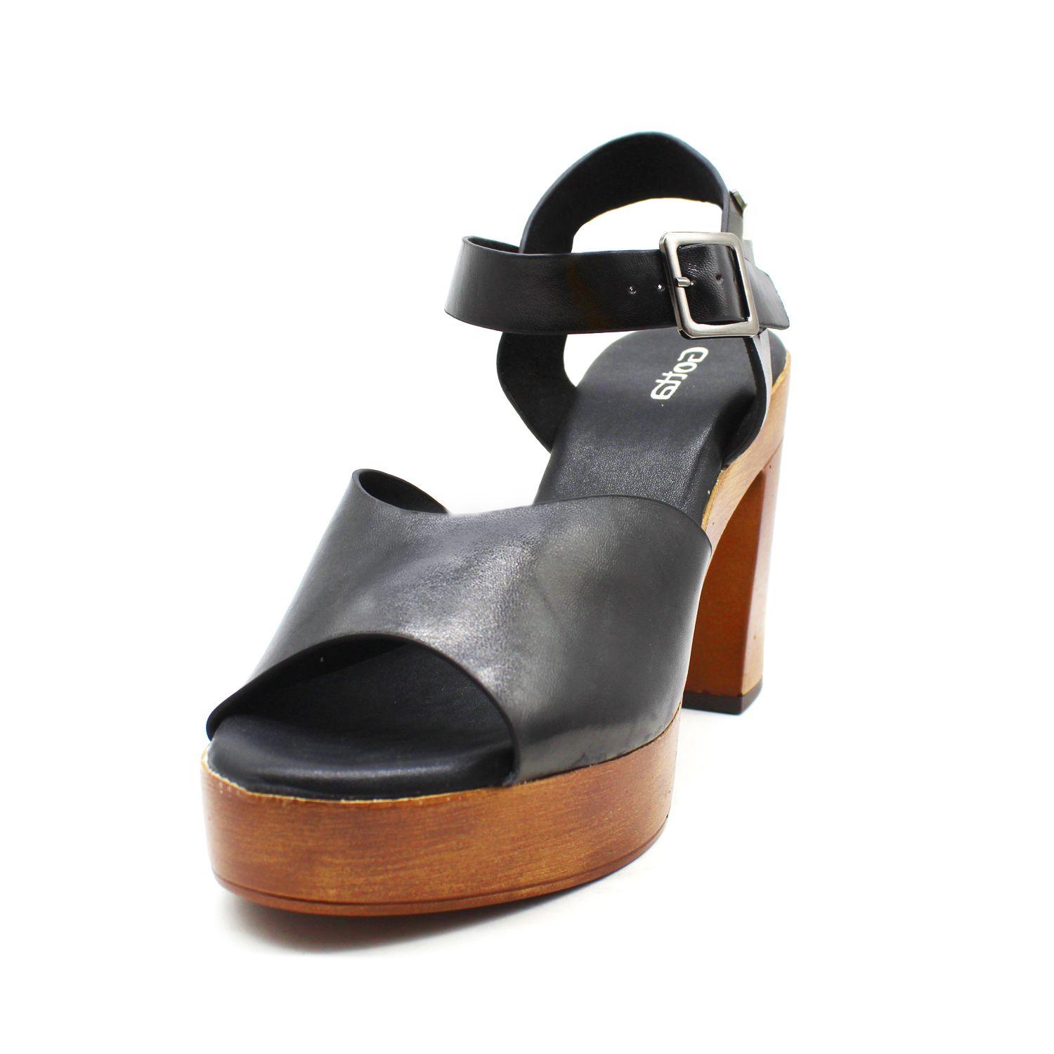 Sandalia Negra Mujer 15741 Gotta-2