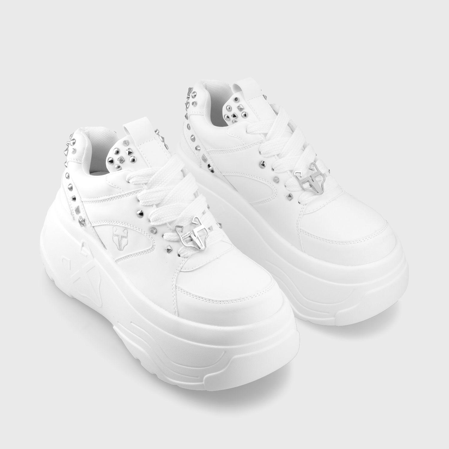 Zapatilla Plataforma Blanca  Mujer 43062 Gotta-2