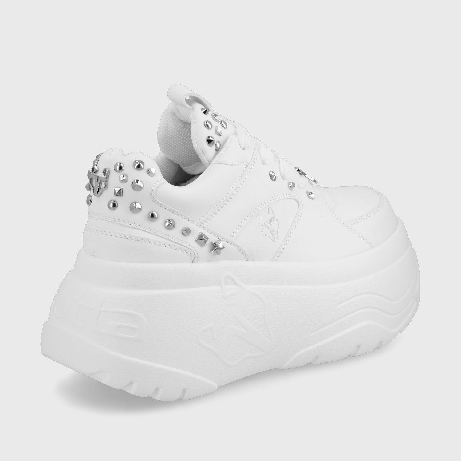 Zapatilla Plataforma Blanca  Mujer 43062 Gotta-3