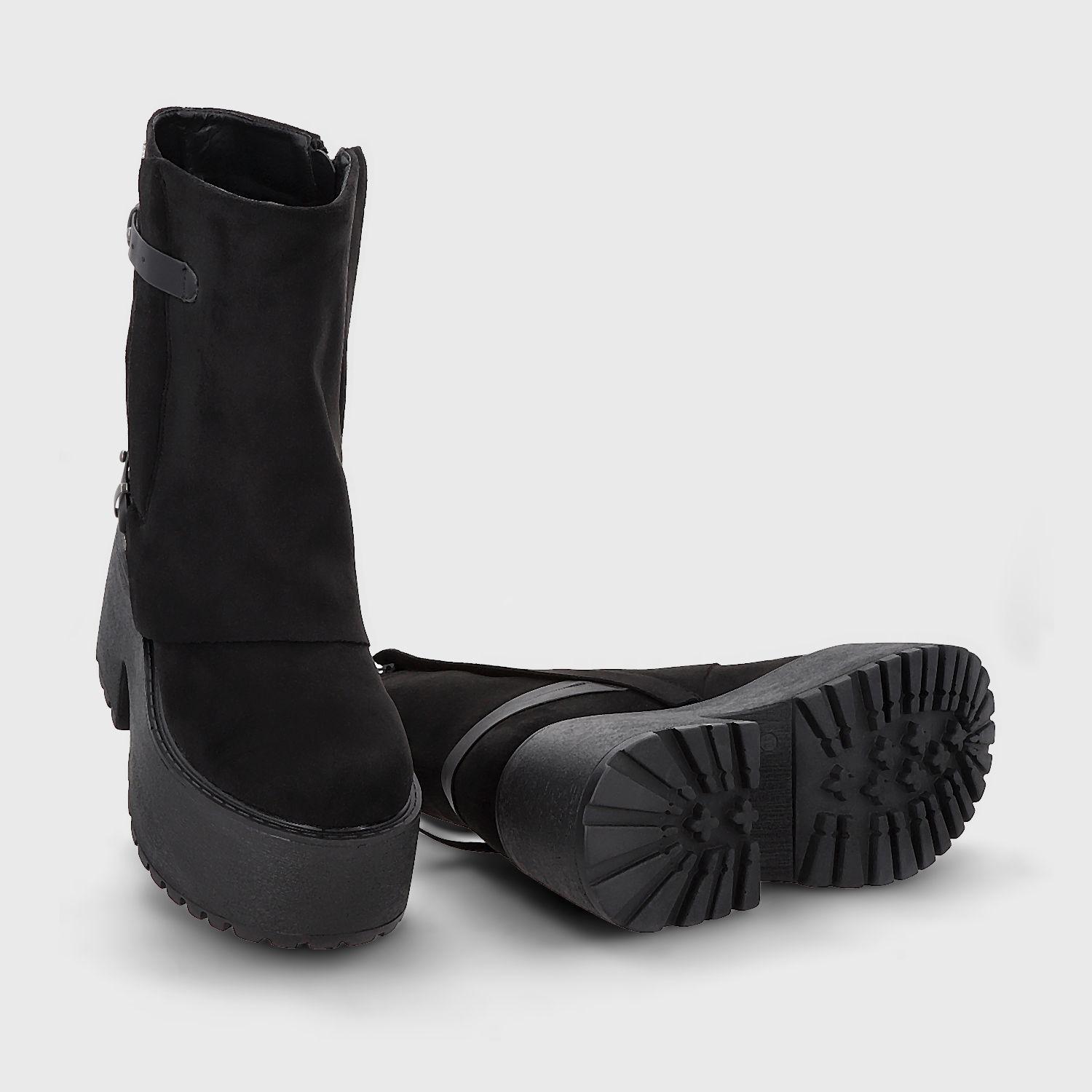 Botin Plataforma Negro Mujer 15179 Gotta-6