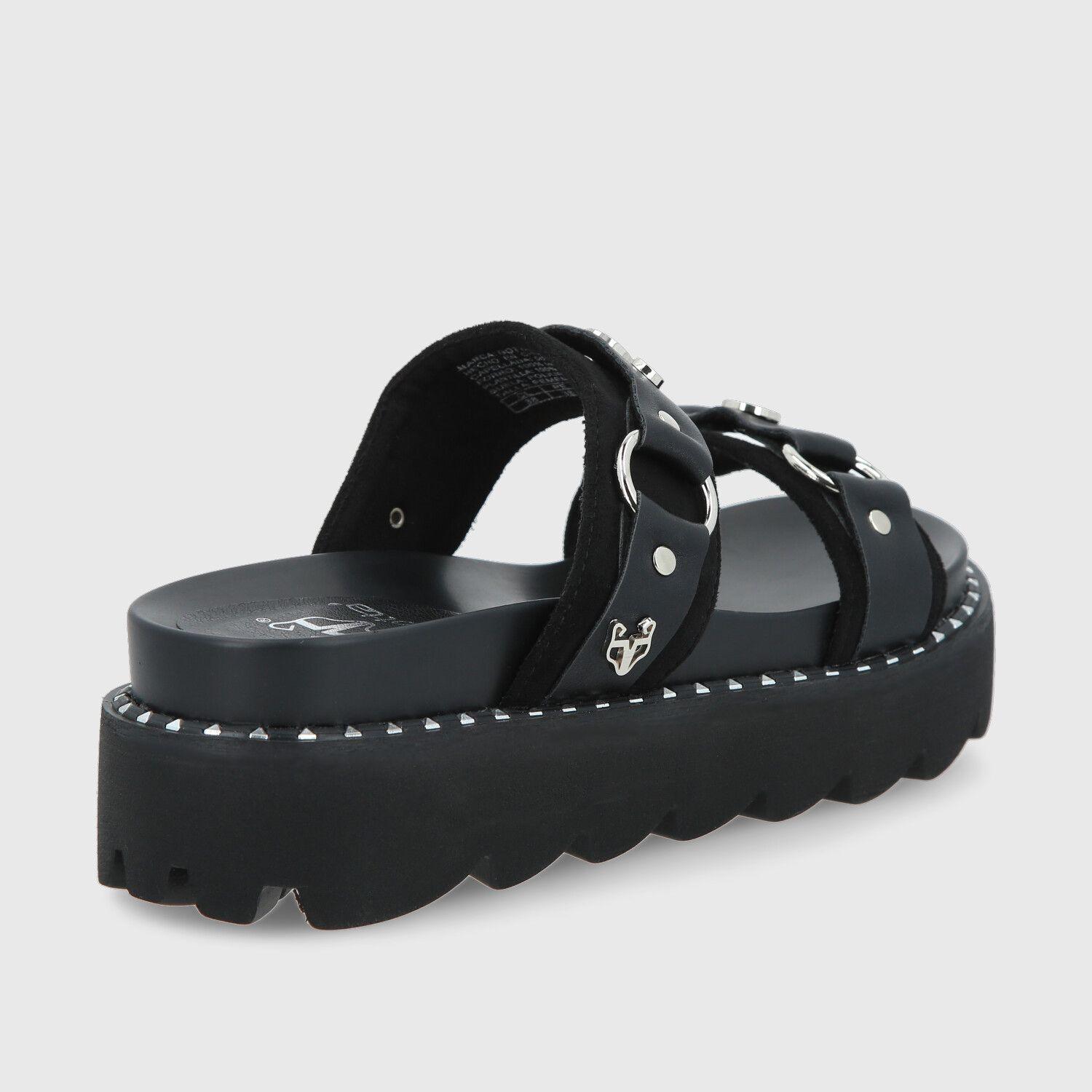 Sandalia Negra Mujer 1573B Gotta-4