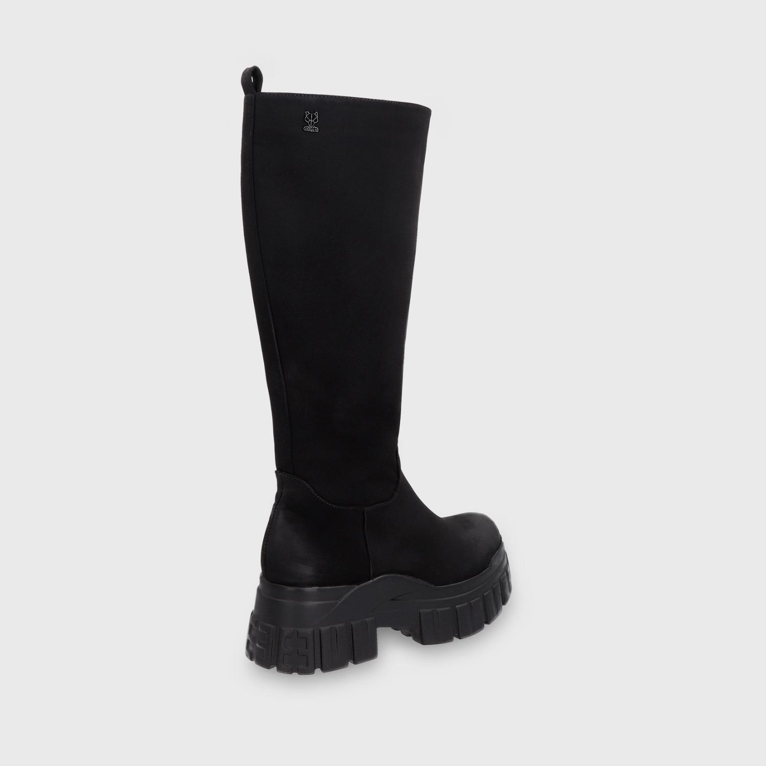 Bota Plataforma Negra Mujer 25661 Gotta-4