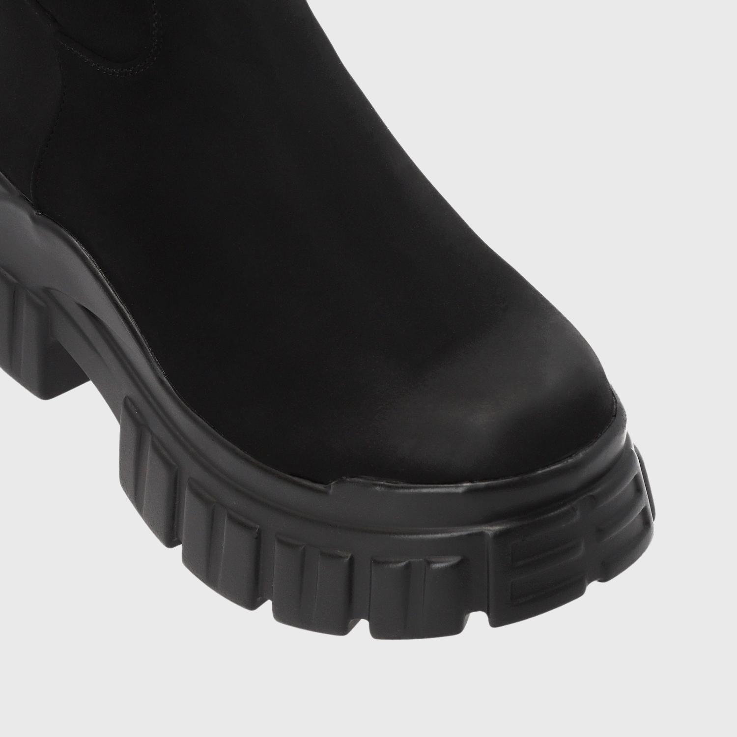 Bota Plataforma Negra Mujer 25661 Gotta-5
