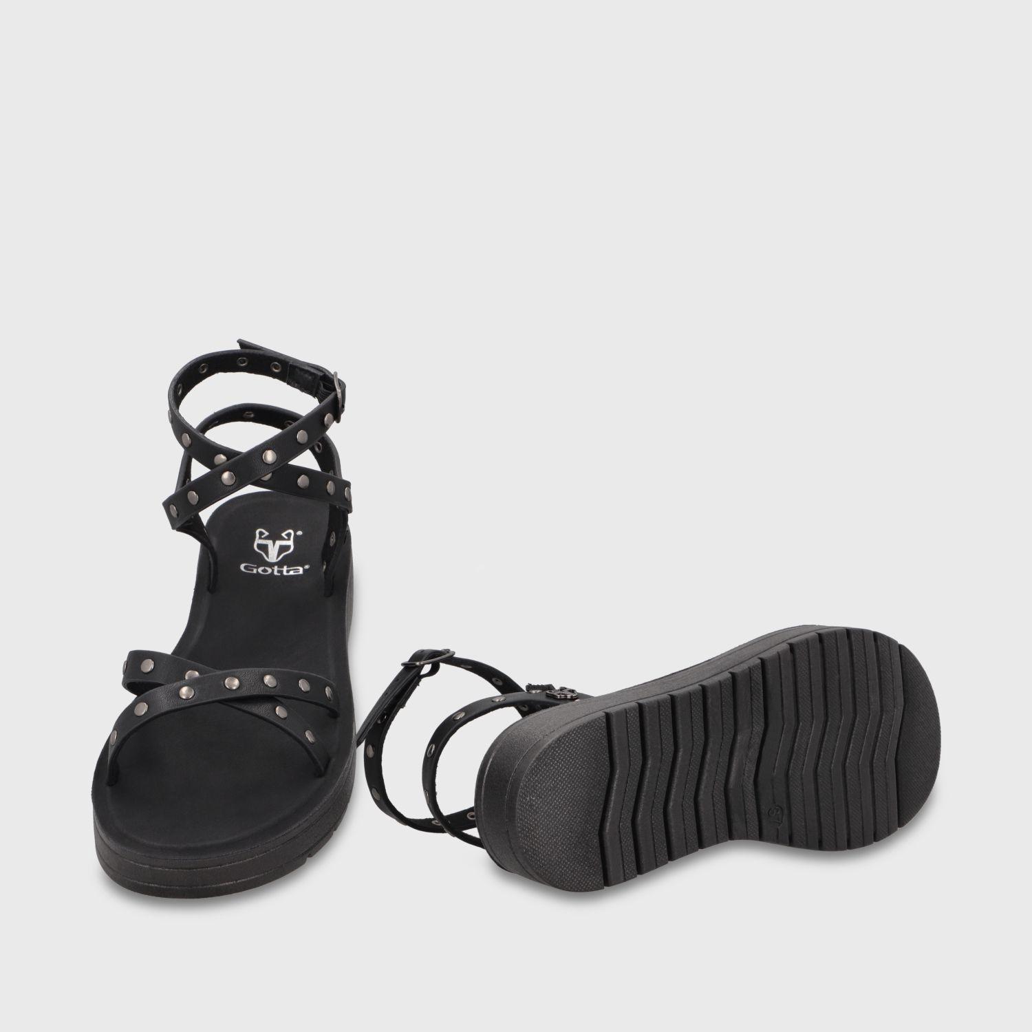 Sandalia Negra Mujer 65690 Gotta-6