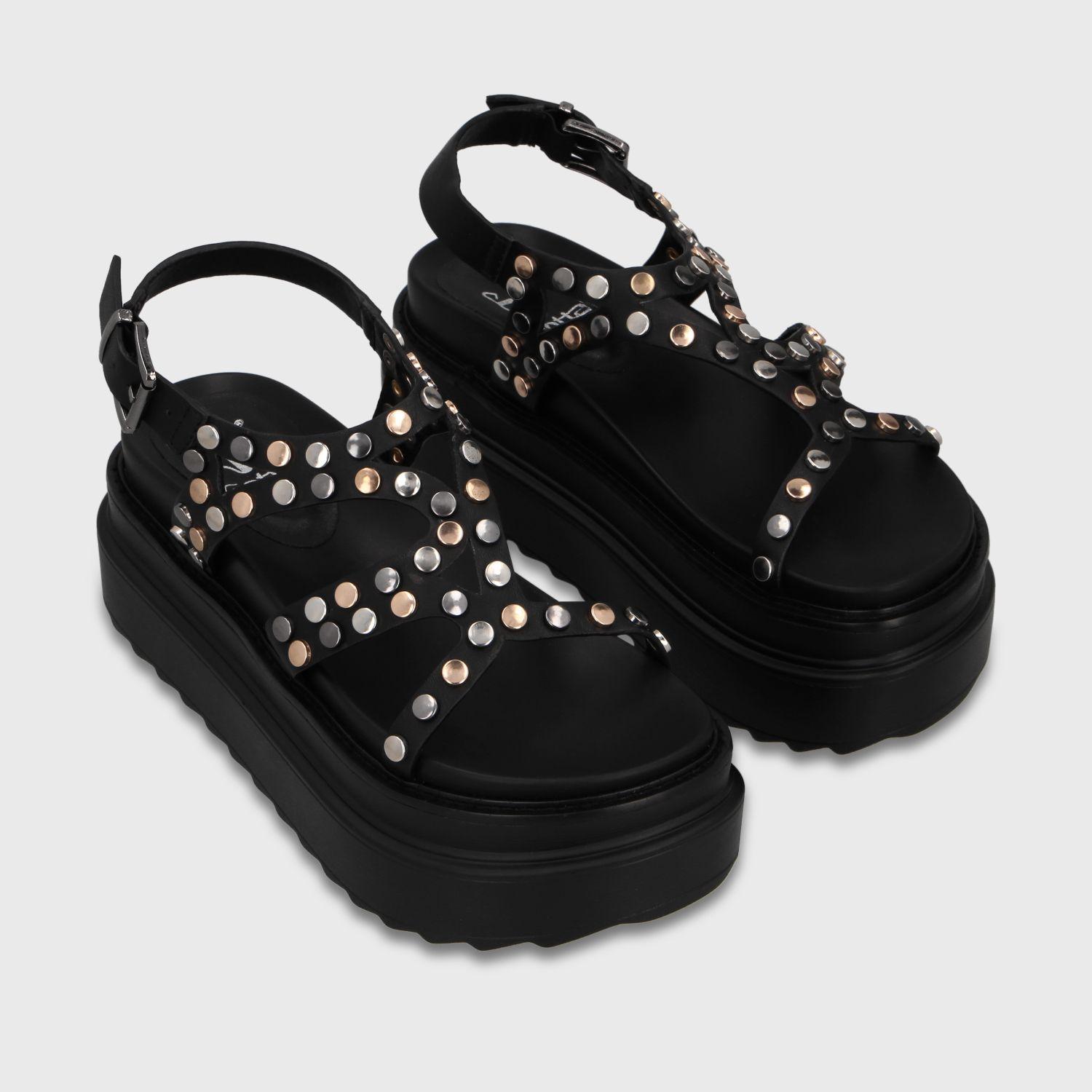 Sandalia Plataforma Negro Mujer 25236 Gotta-2