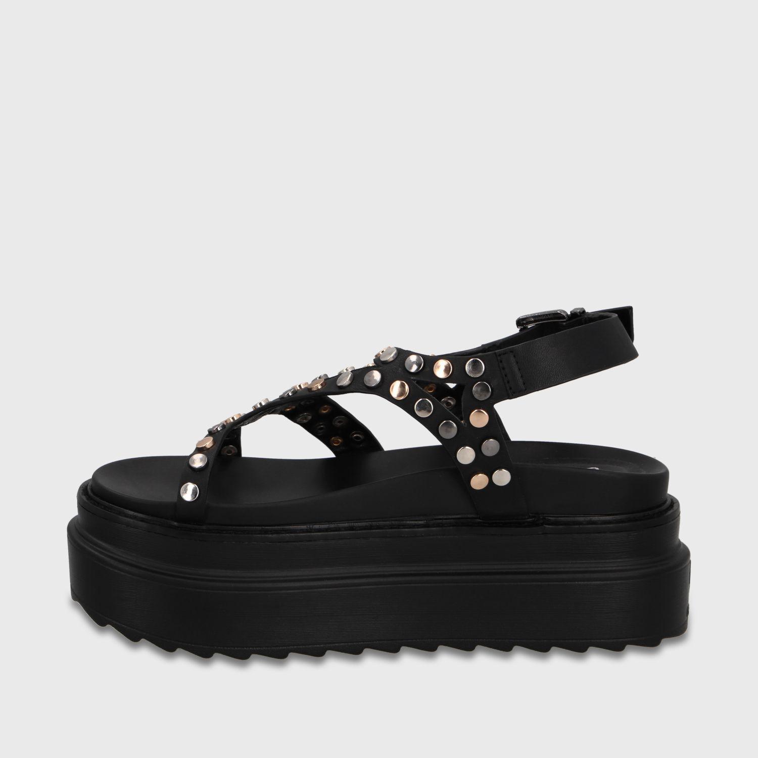 Sandalia Plataforma Negro Mujer 25236 Gotta-3