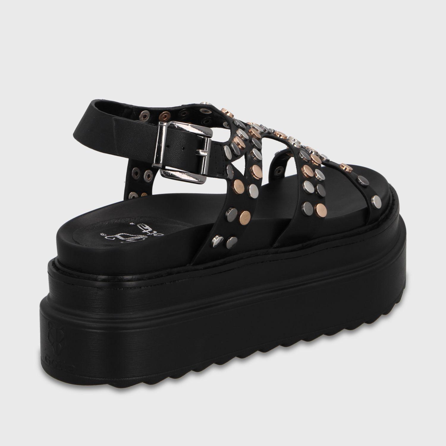 Sandalia Plataforma Negro Mujer 25236 Gotta-4