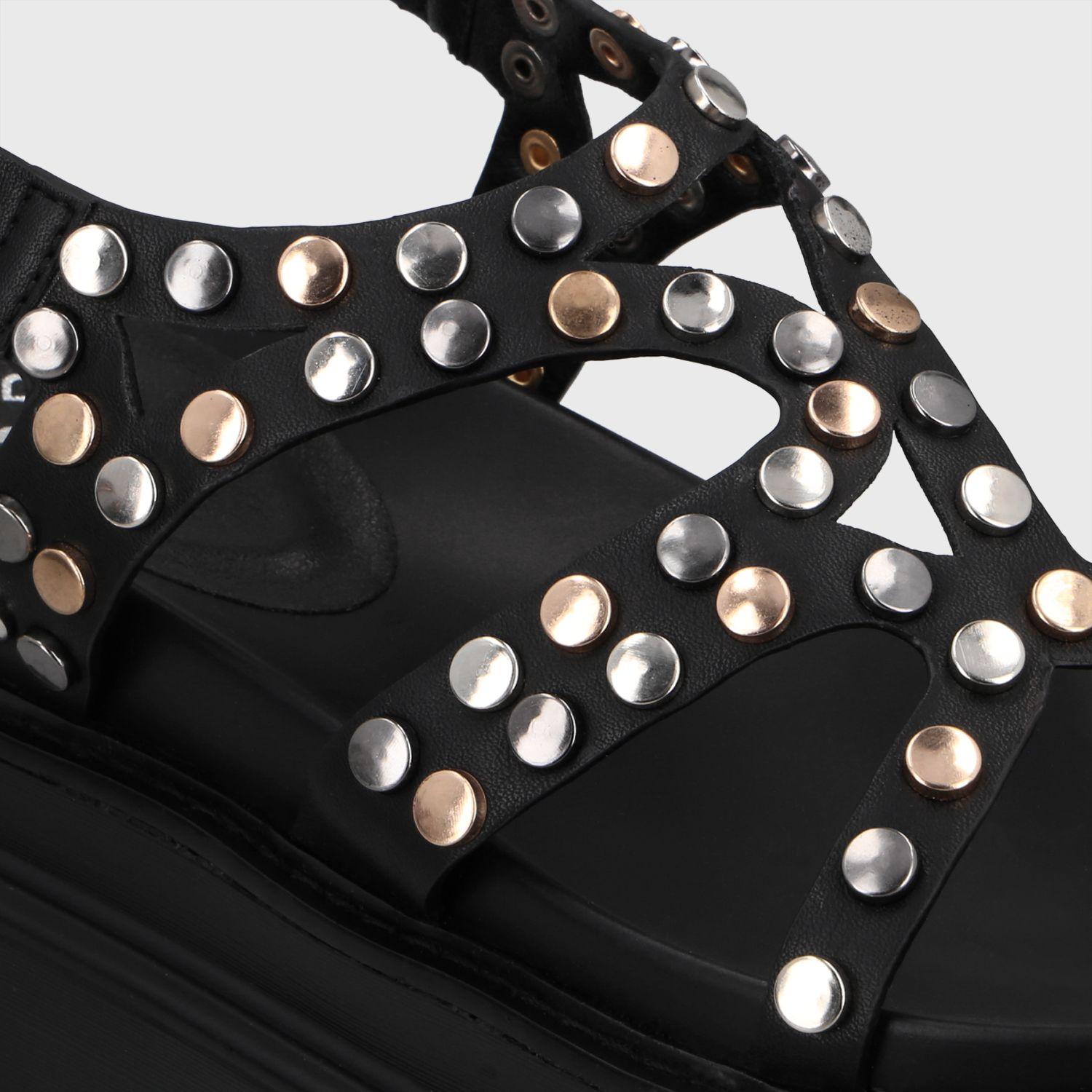 Sandalia Plataforma Negro Mujer 25236 Gotta-5