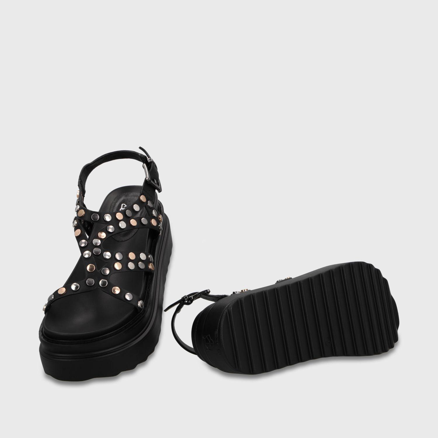 Sandalia Plataforma Negro Mujer 25236 Gotta-6