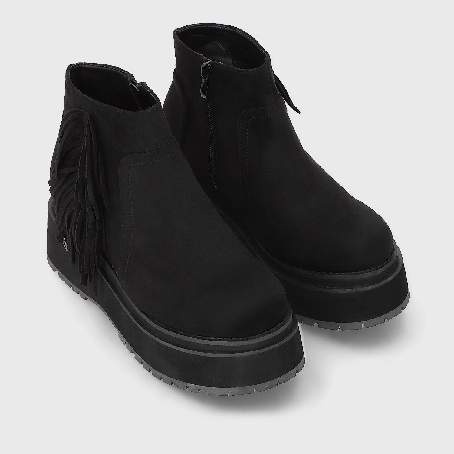 Botin Plataforma Negro Mujer 1509A Gotta-2