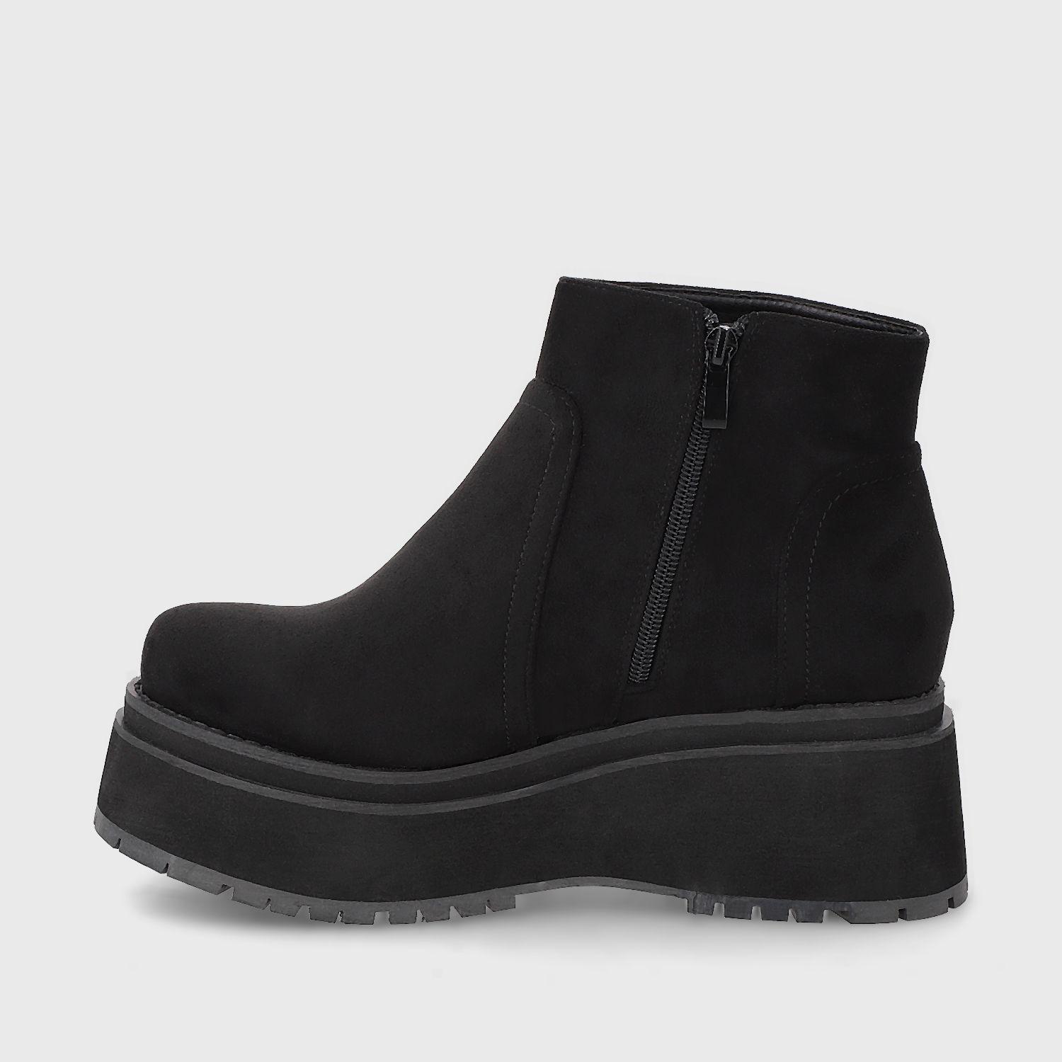 Botin Plataforma Negro Mujer 1509A Gotta-3