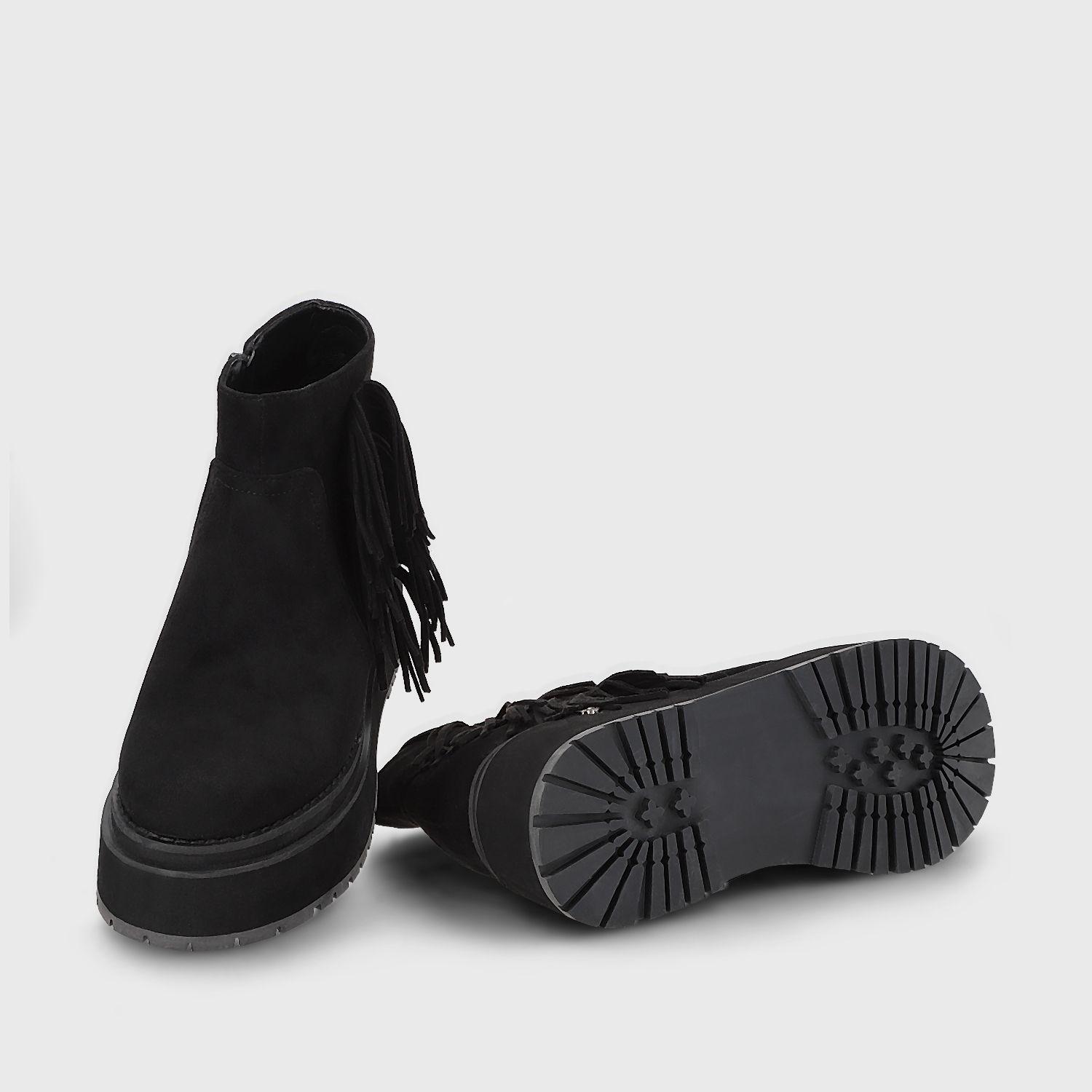 Botin Plataforma Negro Mujer 1509A Gotta-6