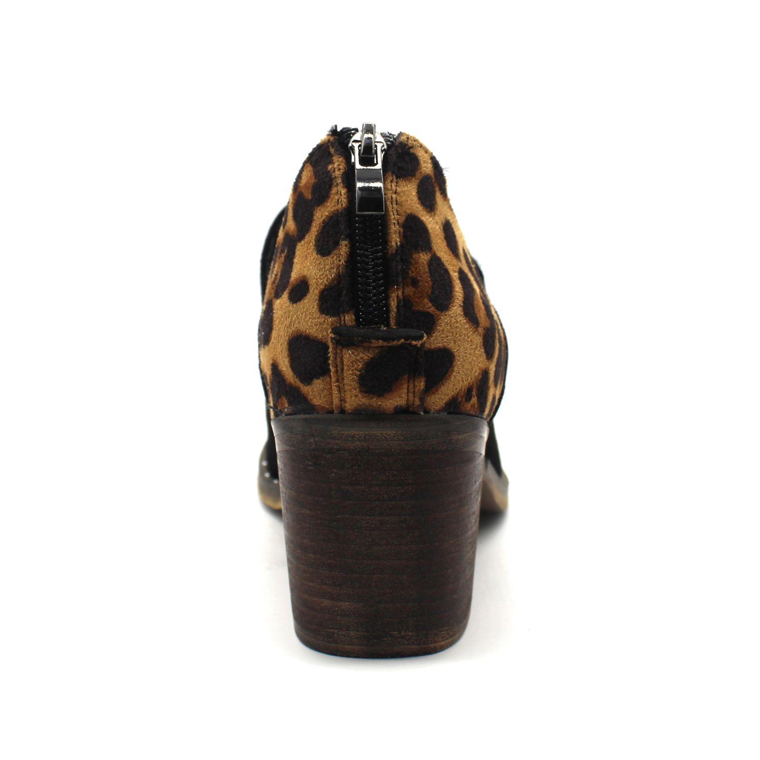 ZAPATO NEGRO ANIMAL PRINT C7260-4