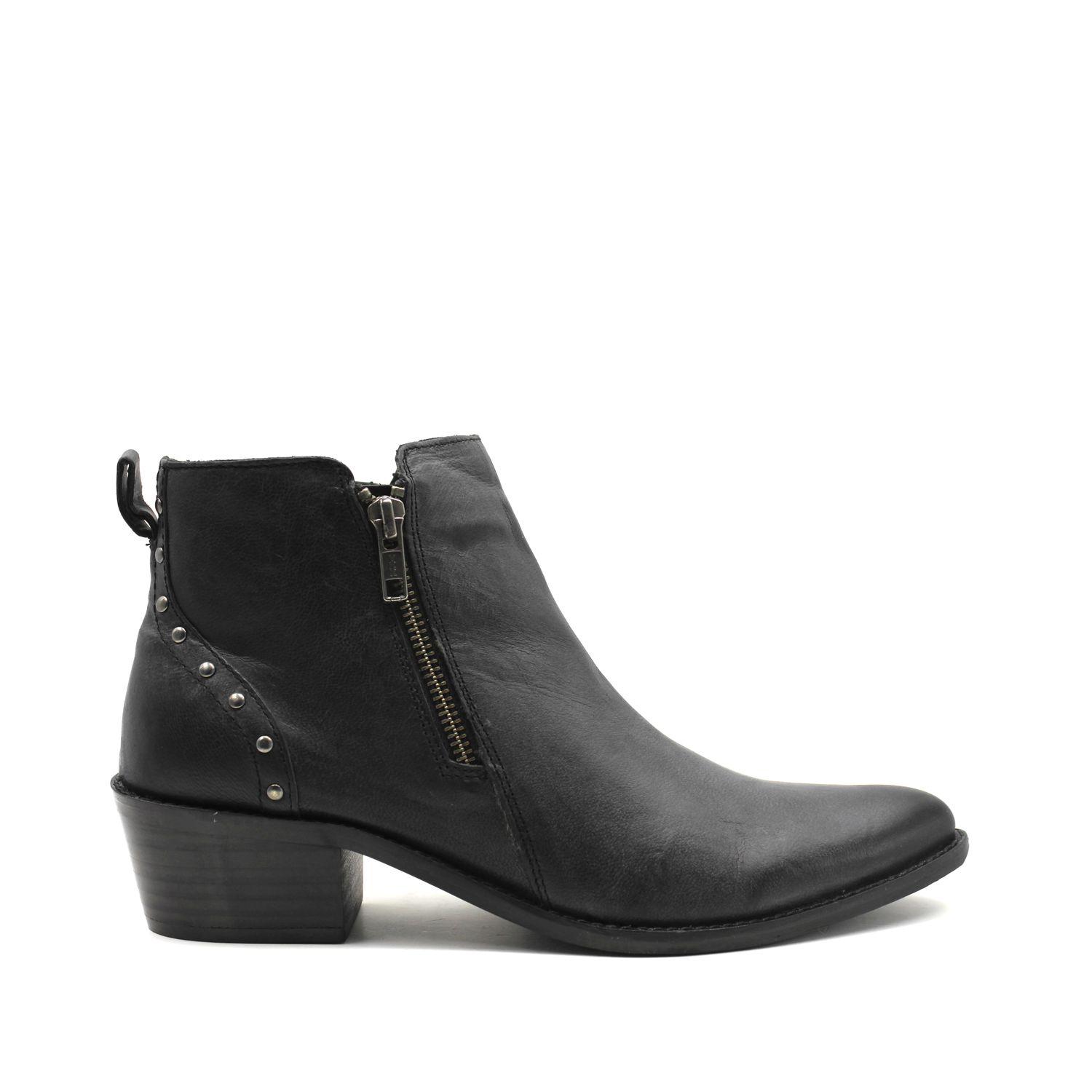 Botín Cuero Negro Mujer 98154 Gotta-0