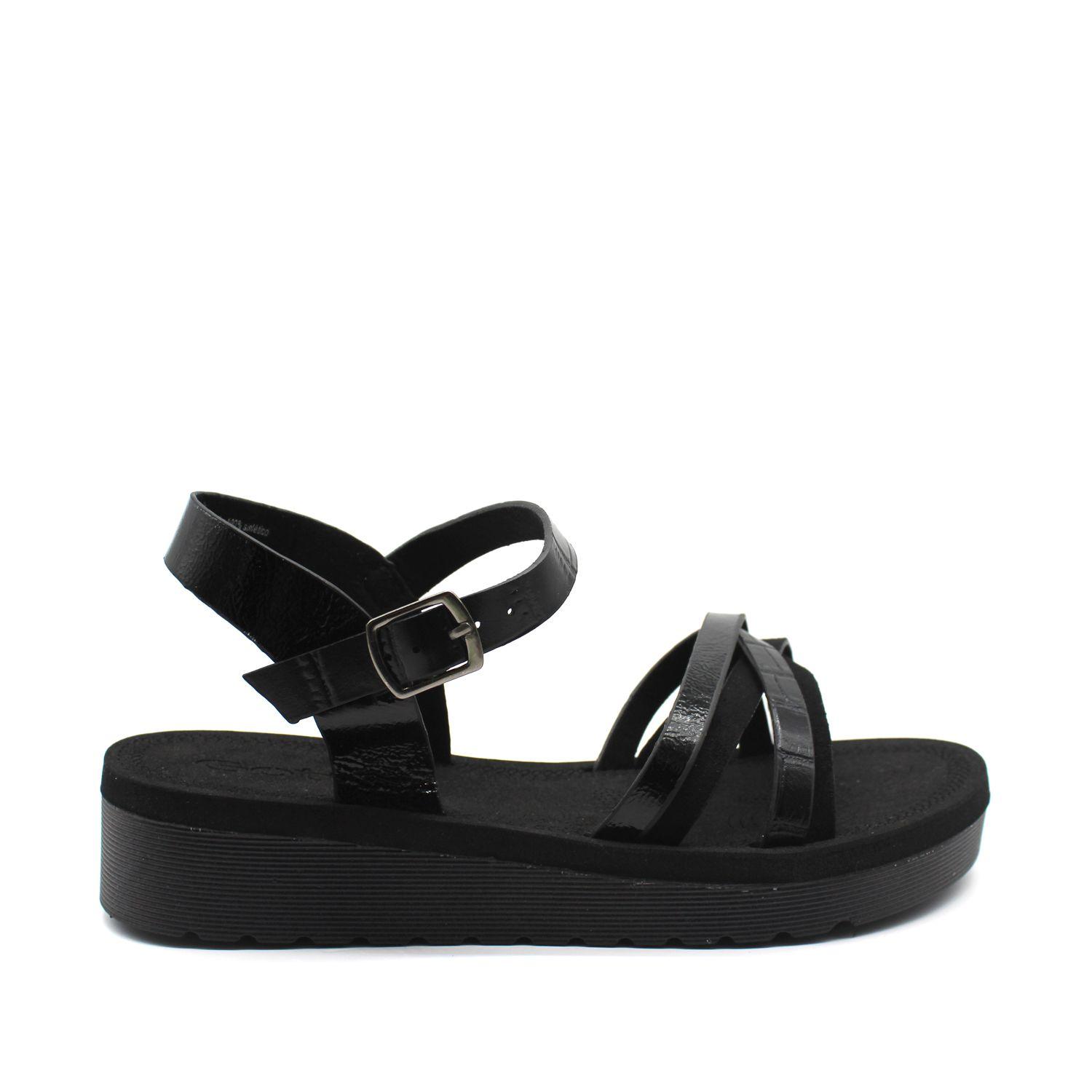 Sandalia Negra Mujer 13211 Gotta-0