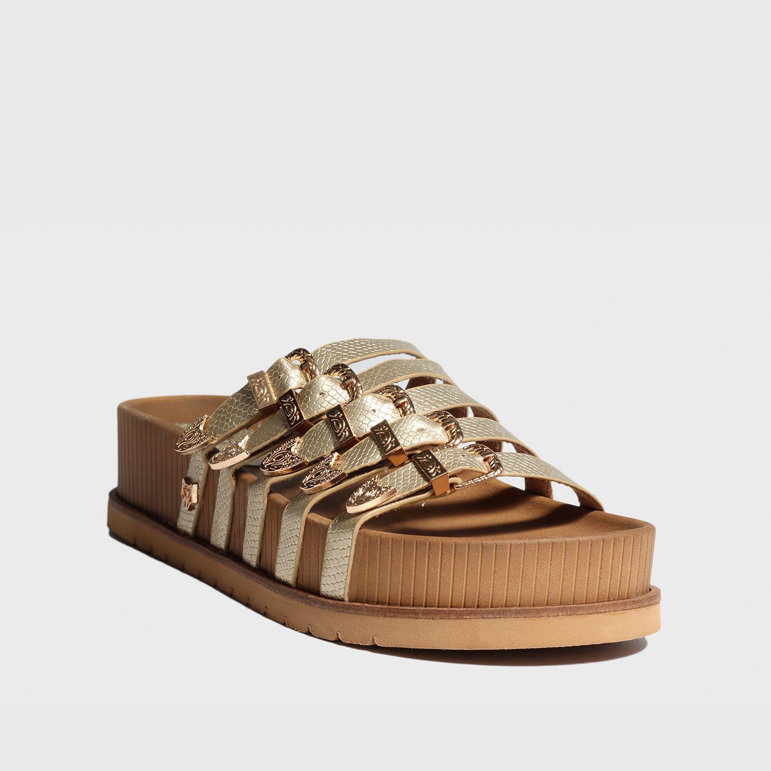 Sandalia Plataforma Dorada Mujer 25290 Gotta-1